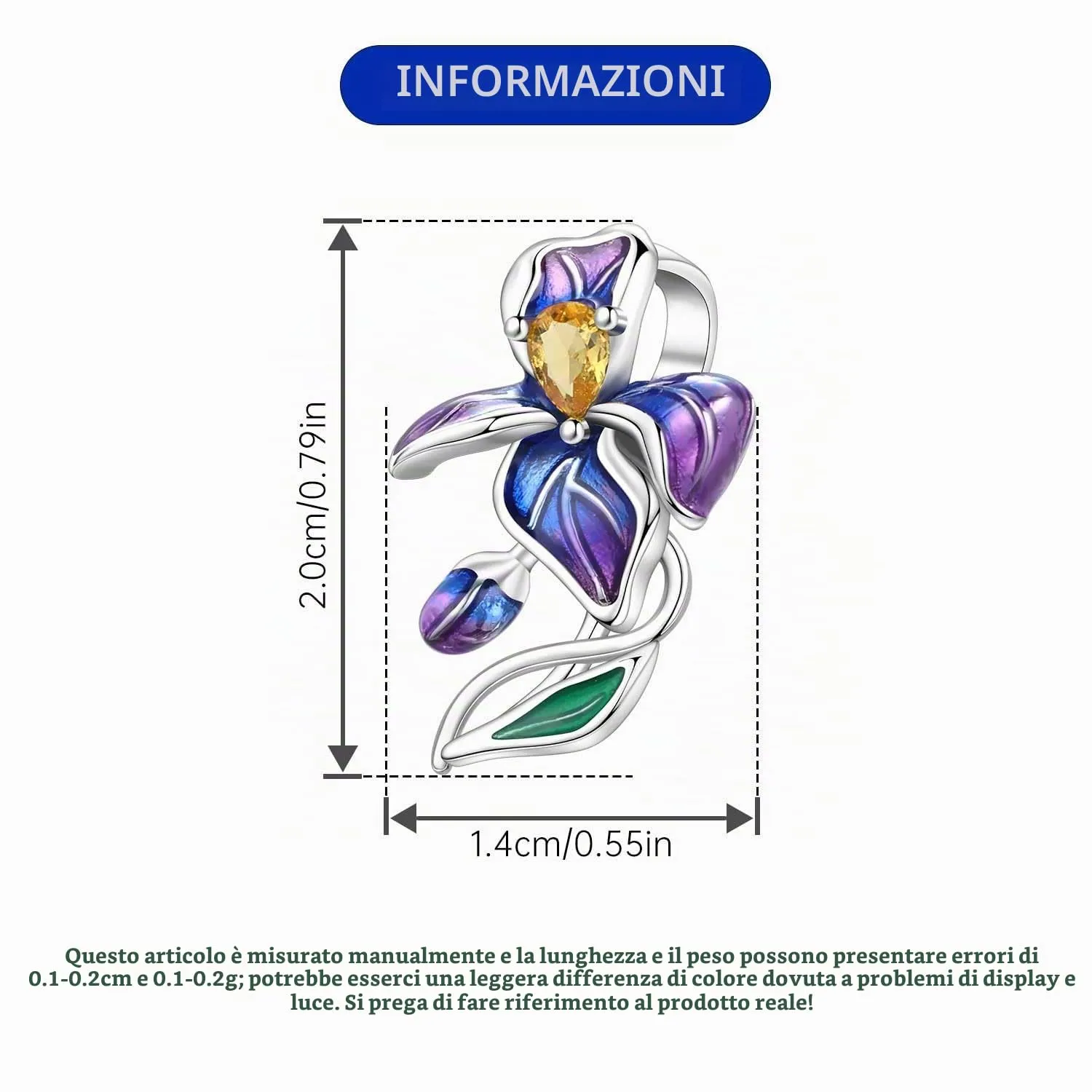 PANPOKI Ciondolo Charm in Argento Sterling 925 per Bracciali e Collane Europei - immagine 4