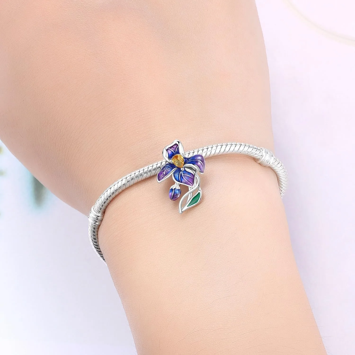 PANPOKI Ciondolo Charm in Argento Sterling 925 per Bracciali e Collane Europei - immagine 5