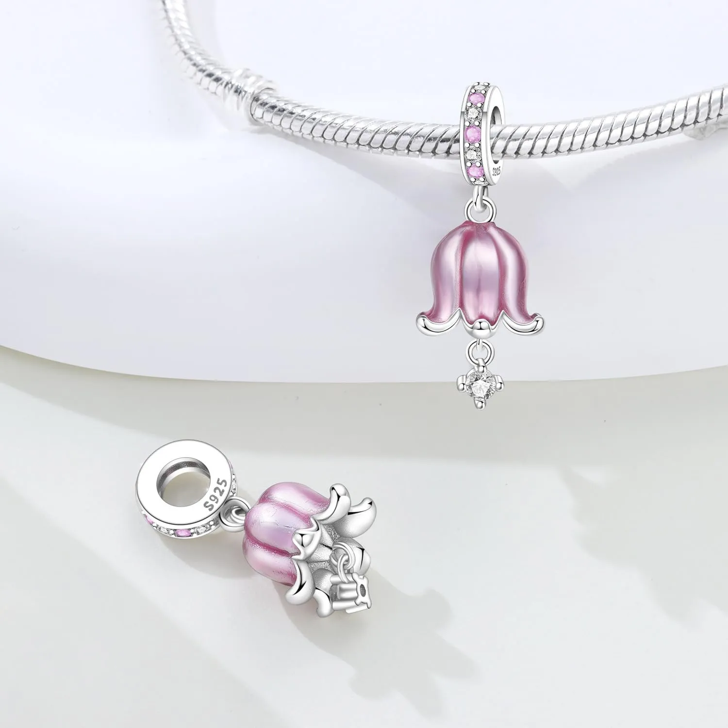PANPOKI Charm da donna in argento Sterling 925 per braccialetti e collane europei - immagine 2
