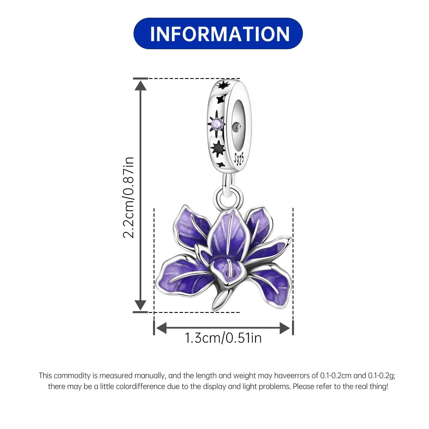 PANPOKI Ciondolo Charms in Argento Sterling 925 per Donne, Compatibile con Bracciali e Collane Europee - immagine 4
