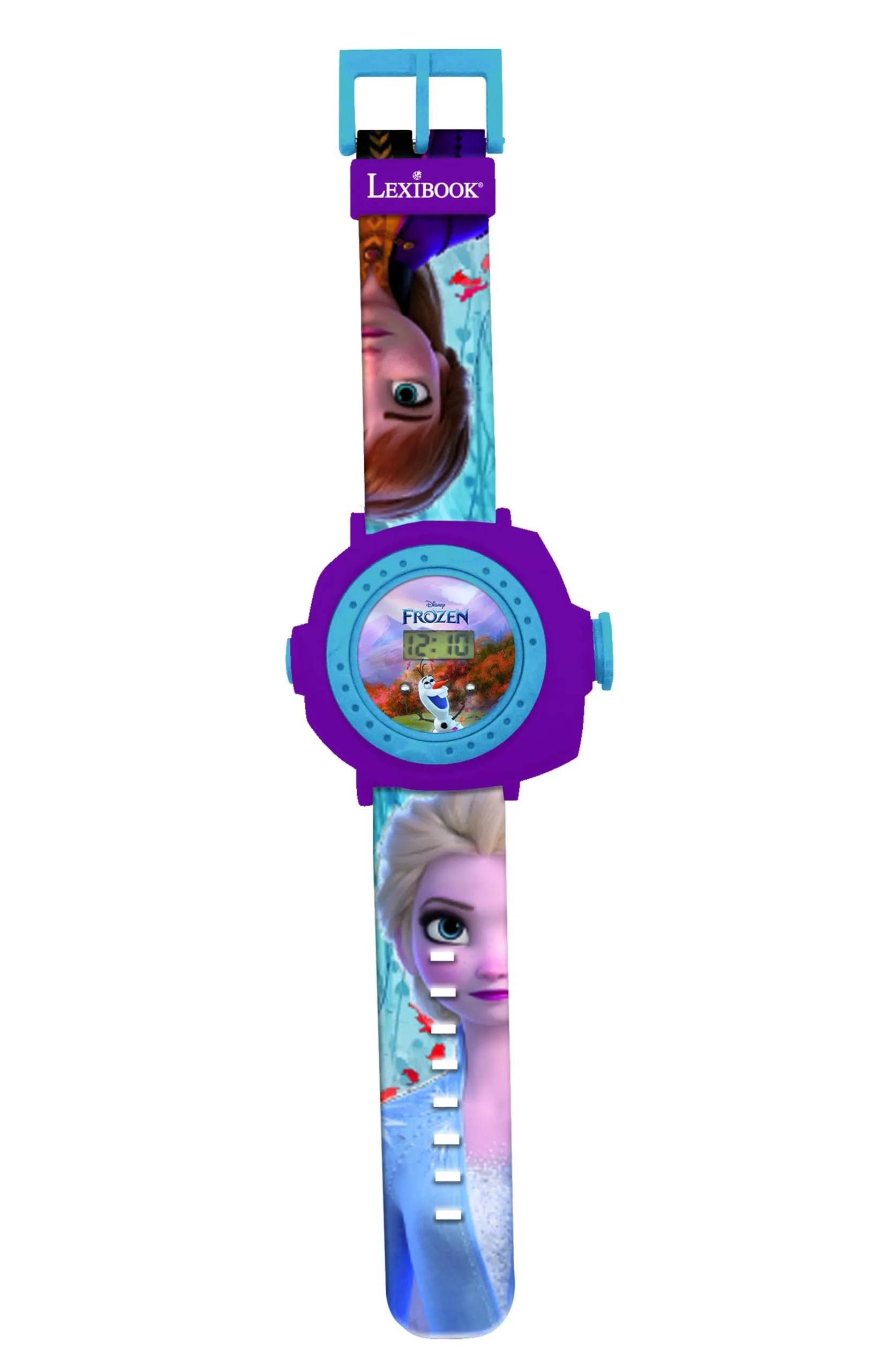 Lexibook Frozen 2 Orologio con Proiettore Digitale - Blu e Viola - DMW050FZLXB - immagine 1