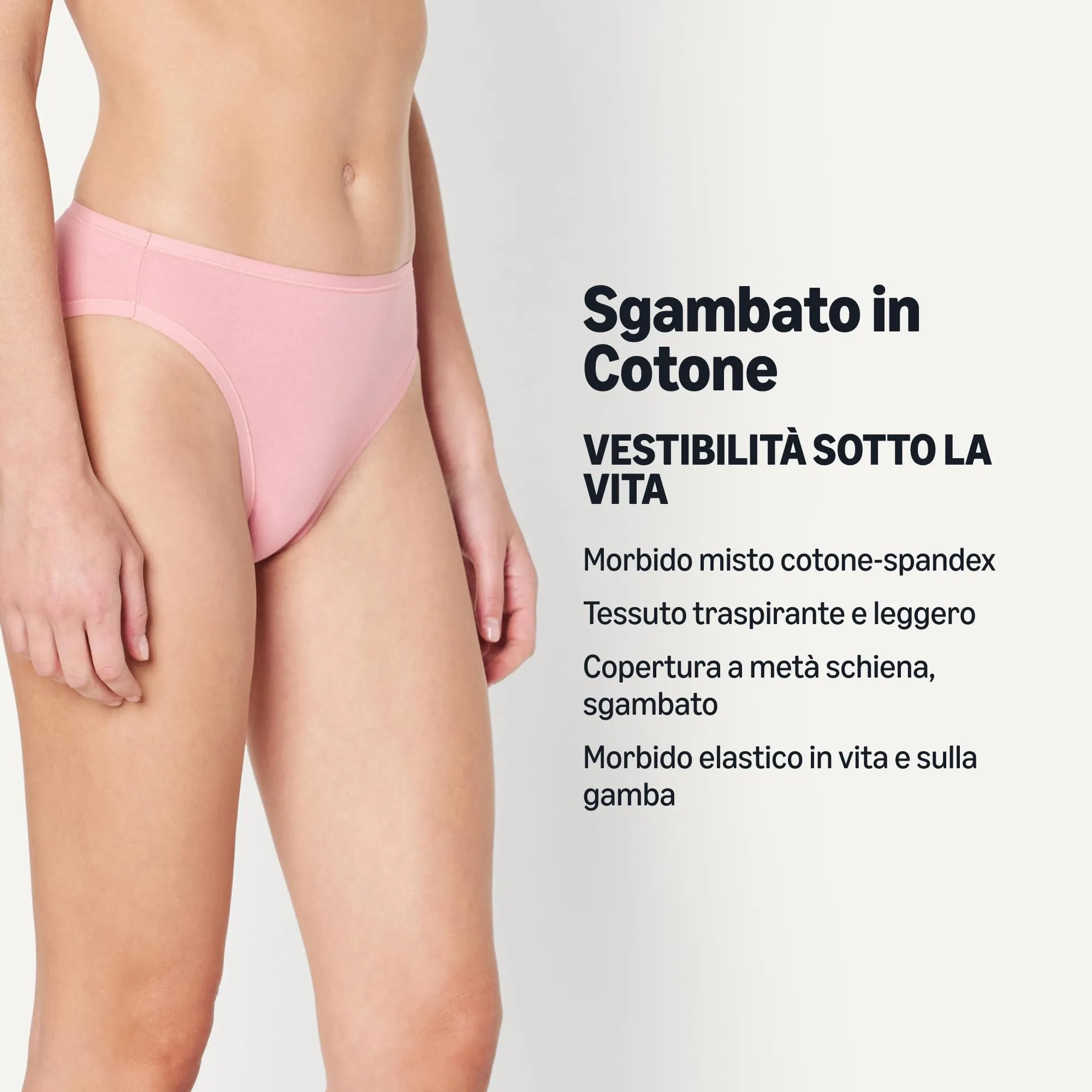 Amazon Essentials Slip Bikini in Cotone Plus, Rosa Polveroso/Rosa/Rosa Pallido, 5XL Plus - immagine 2