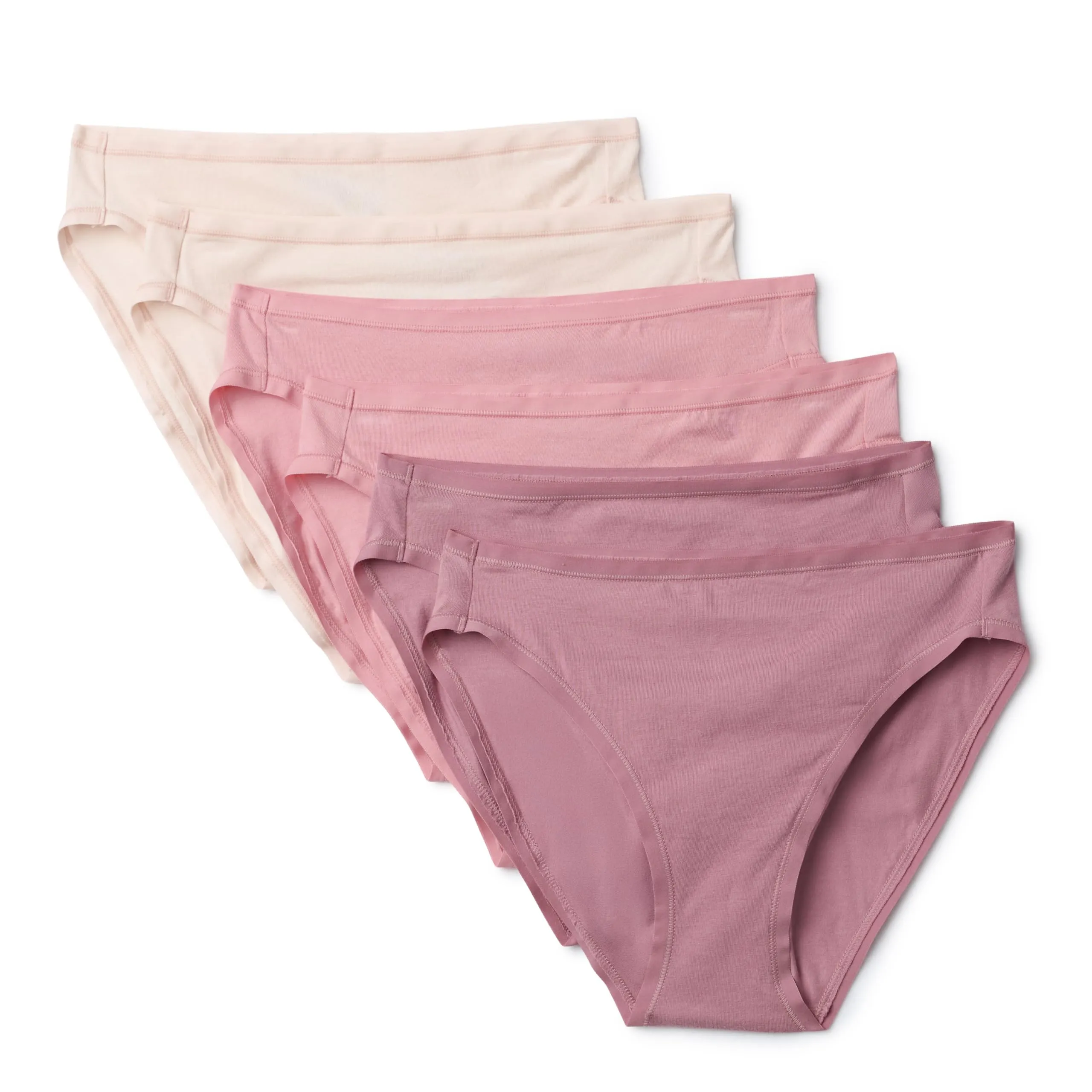 Amazon Essentials Slip Bikini in Cotone Plus, Rosa Polveroso/Rosa/Rosa Pallido, 6 Pezzi, 2X - immagine 1