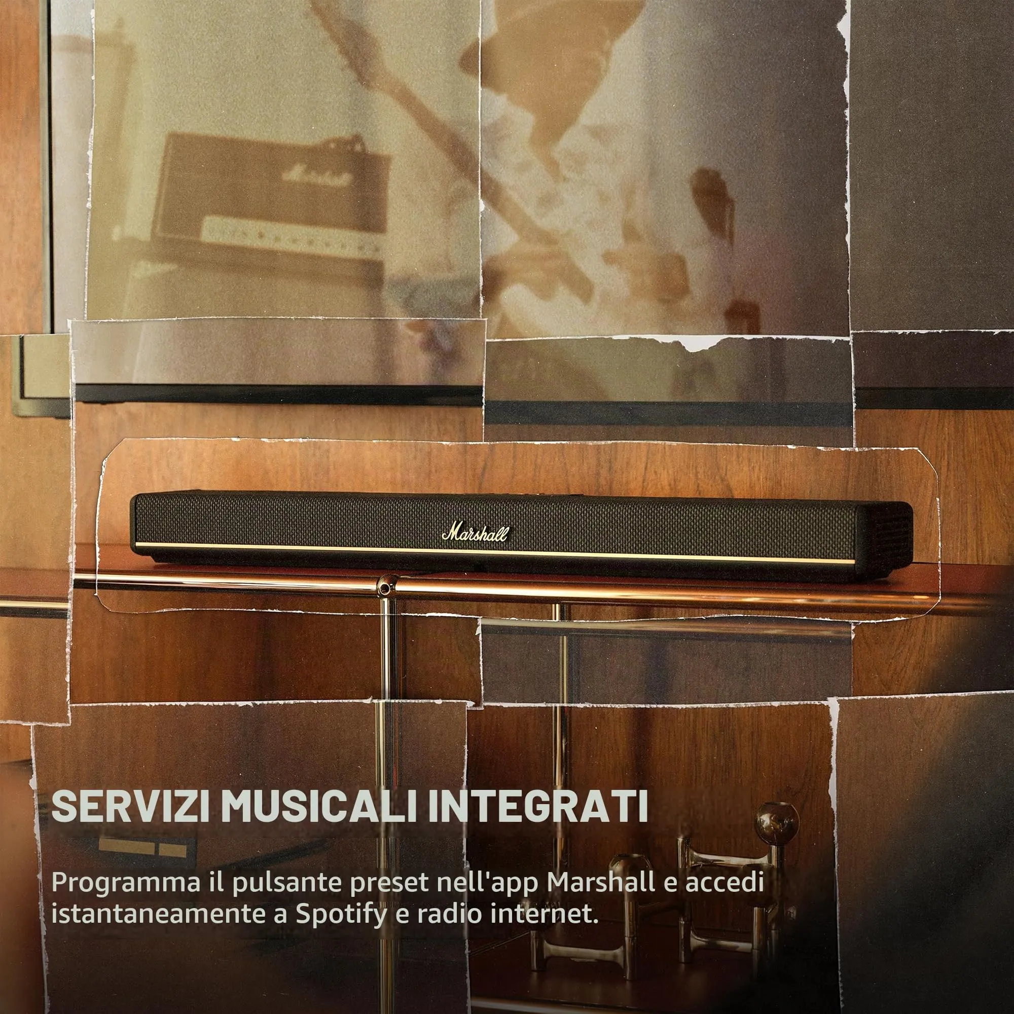 Marshall Heston 60 TV Soundbar - Nero - immagine 4