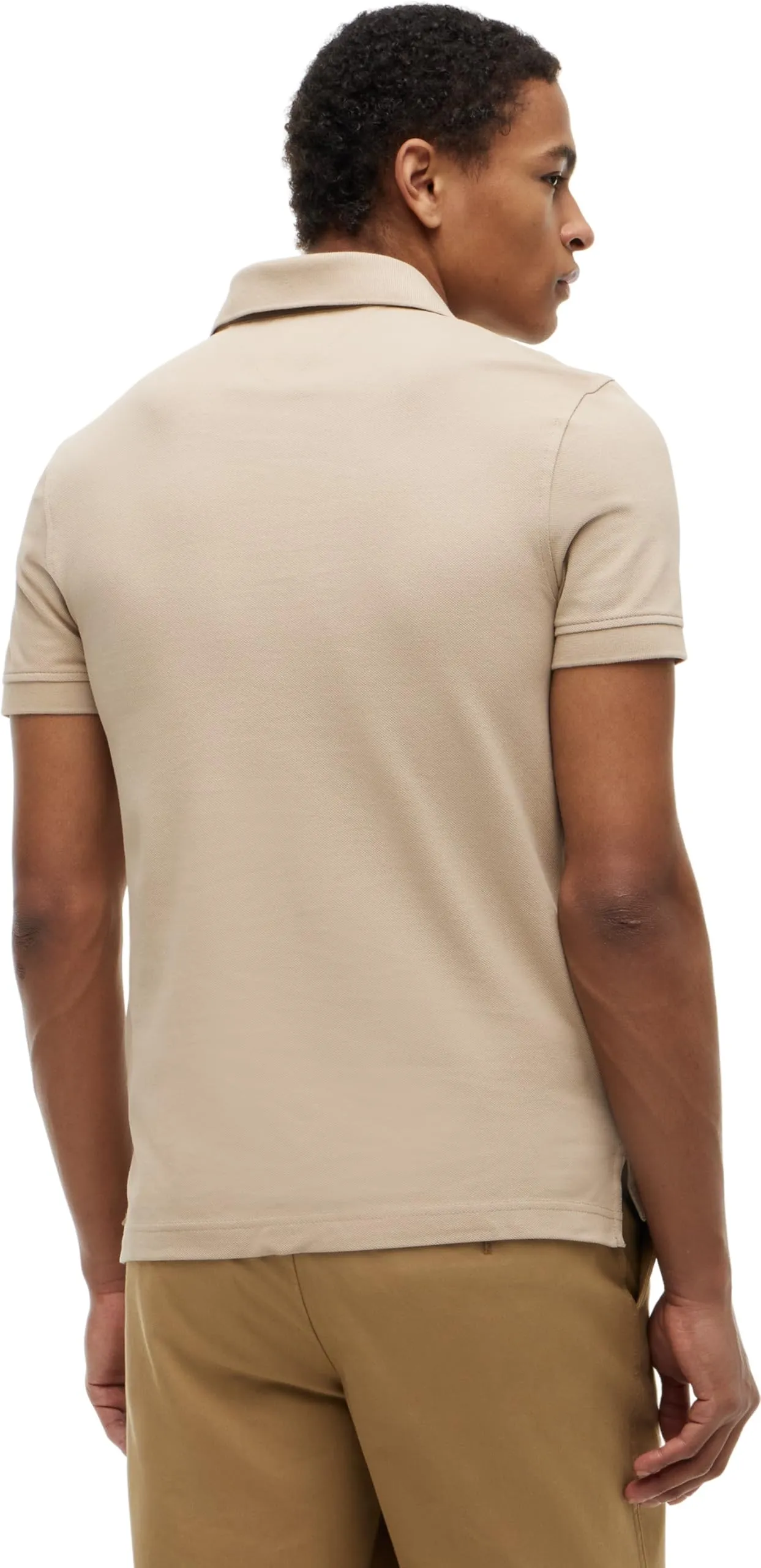 Tommy Hilfiger Polo Shirt Short Sleeve 1985 Slim Fit, Beige Batique Khaki, XXL - immagine 2