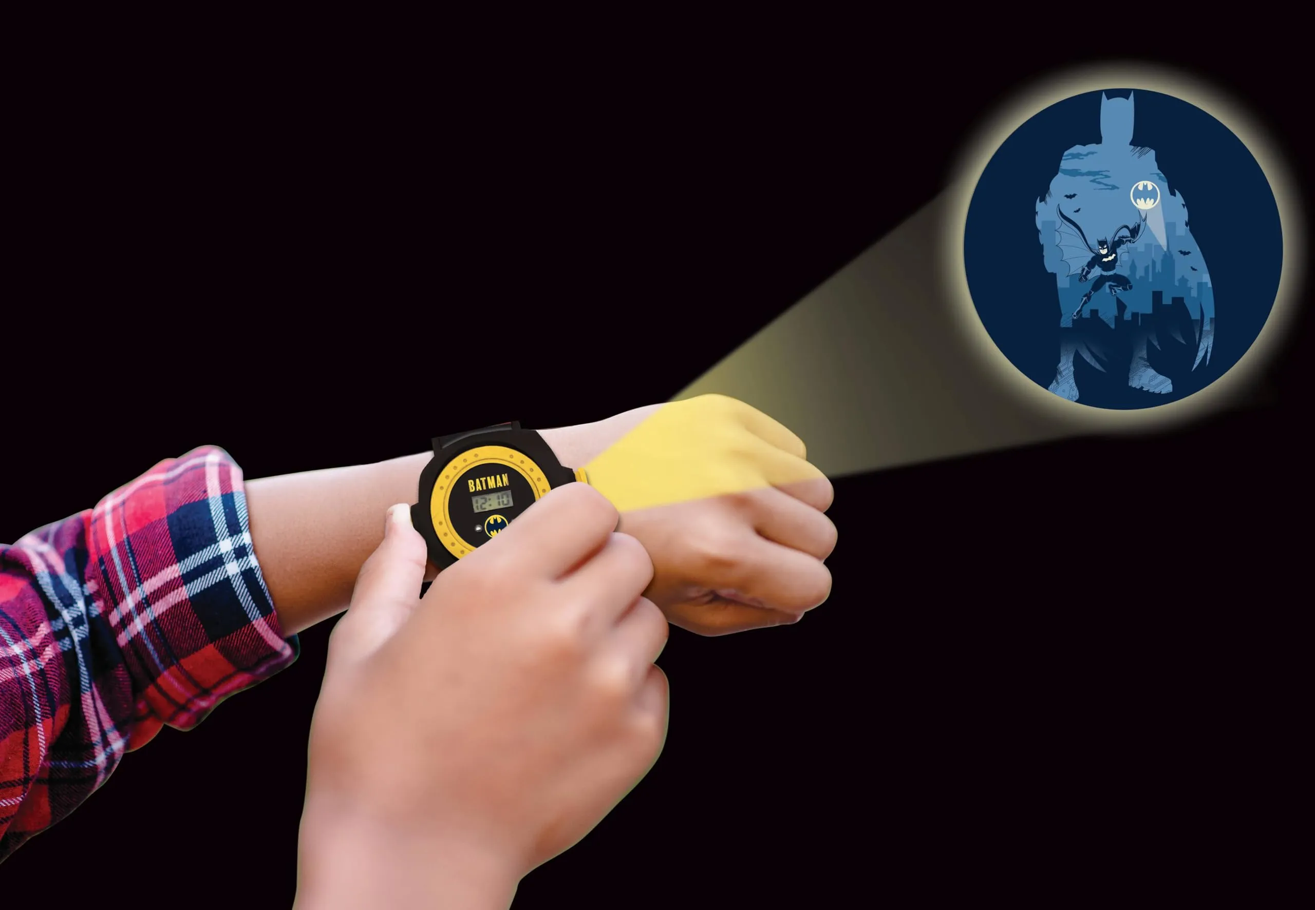 Lexibook Batman Orologio Proiettore Digitale - 20 Immagini - Nero e Blu - DMW050BATLXB - immagine 3