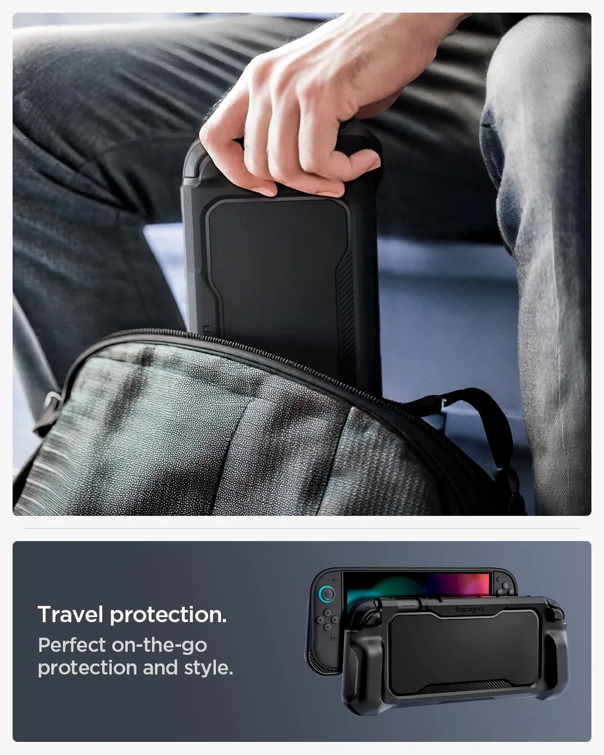 Spigen Rugged Armor Case for Nintendo Switch 2 (2025) - Nero Opaco - immagine 6