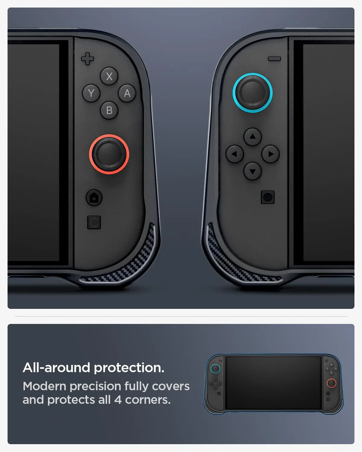 Spigen Rugged Armor Case for Nintendo Switch 2 (2025) - Nero Opaco - immagine 8
