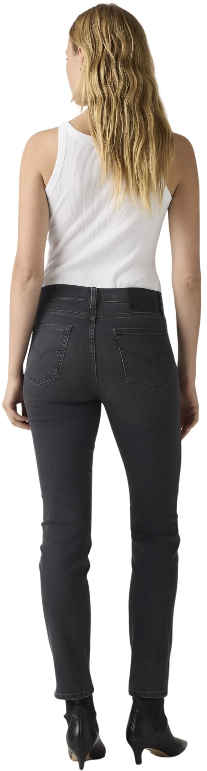 Levi's Women's 724 Straight Fit Stretch Jeans, Black (Together Time), W26/L32 - immagine 2