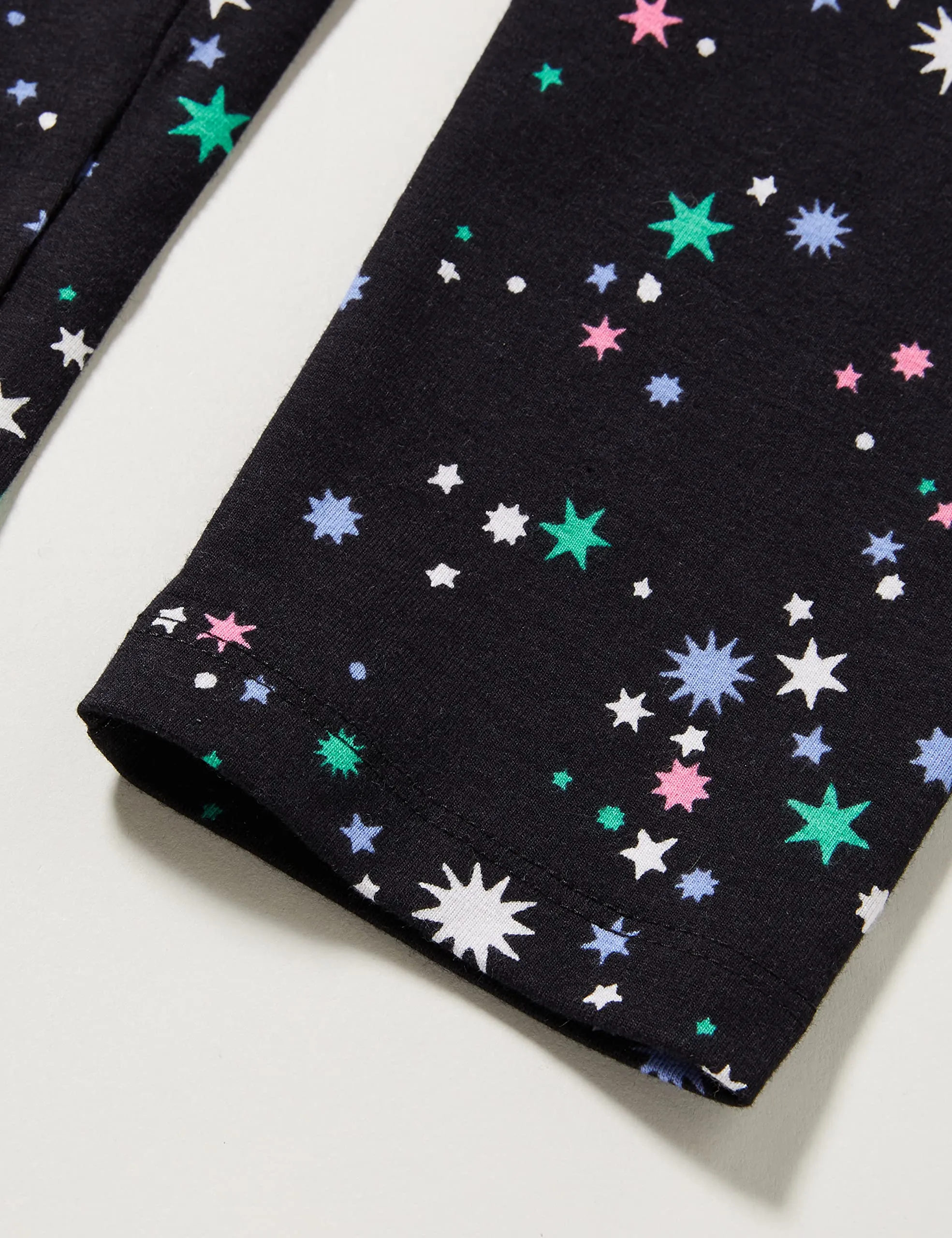 Amazon Essentials Leggings Bambine e Ragazze, Pacco da 5, Blu Marino/Nero Stelle/Righe/Rosa/Verde Acqua, 4 Anni - immagine 6