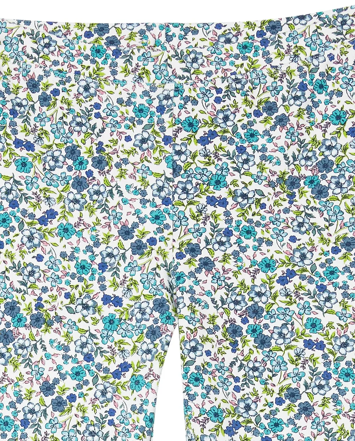 Amazon Essentials Leggings Bambine e Ragazze, Pacco da 5, Bianco Floreale/Blu Stampa Foglie/Indaco Grandi Felini/Nero/Verde Turchese, 2 Anni - immagine 2