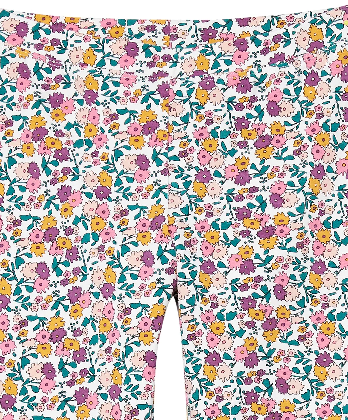 Amazon Essentials Leggings Bambine e Ragazze, Pacco da 5, Bianco Motivo Floreale Piccolo/Nero/Porpora Pois/Rosa Fiori/Verde Turchese, 11-12 anni - immagine 4