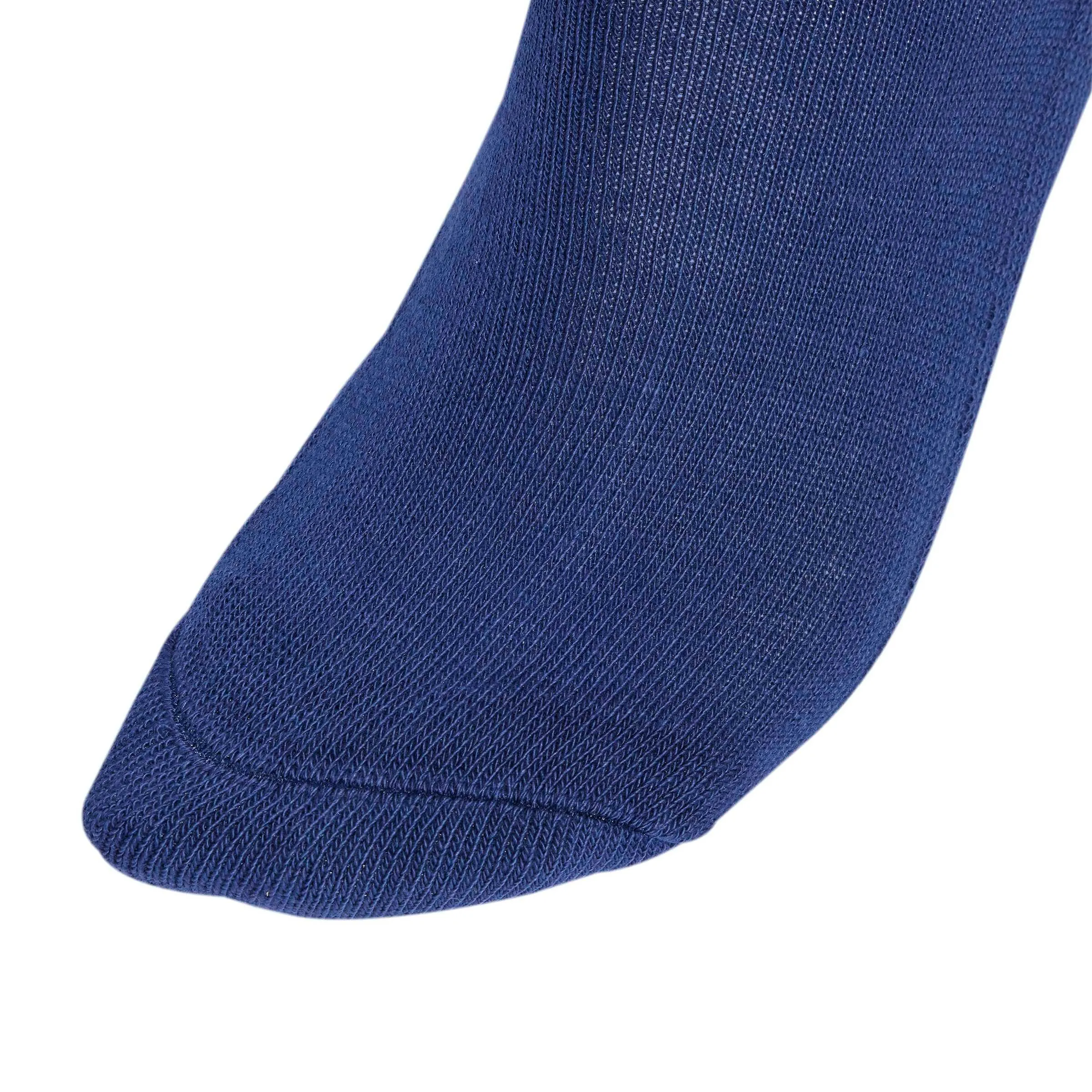 adidas Linear Crew Cushioned Socks, Dark Blue/White/White, 3 Pairs, 6-7 Years - immagine 2