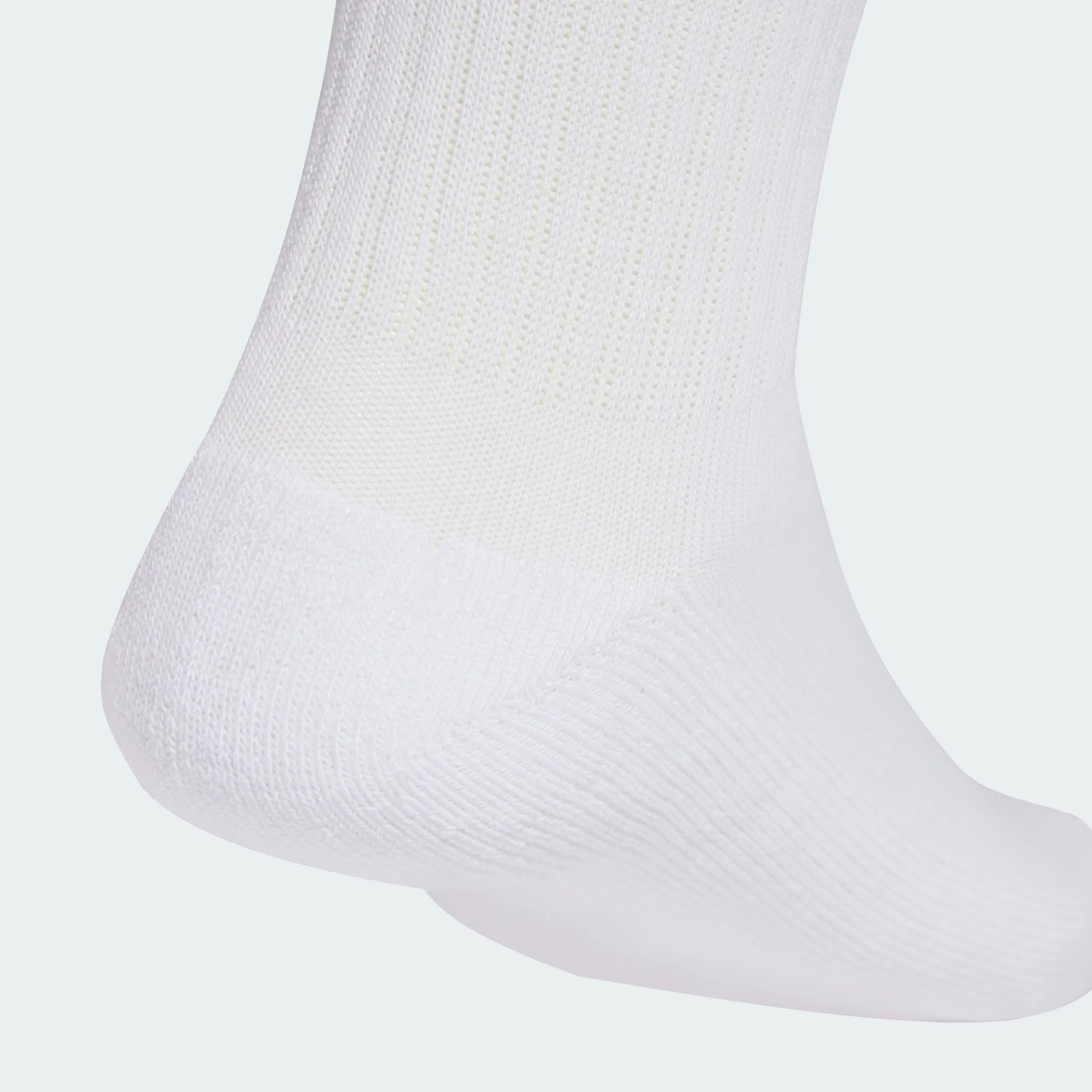 adidas Linear Crew Cushioned Socks, 3 Pairs, White/Pure Orange/Semi Ice Tangerine Mel./Ray Blue, 40-42 - immagine 4