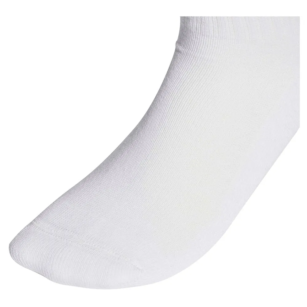 adidas Linear Crew Cushioned Socks, 3 Pairs, White/Dark Blue/Active Maroon/Olive Strata, 6-7 Years - immagine 3