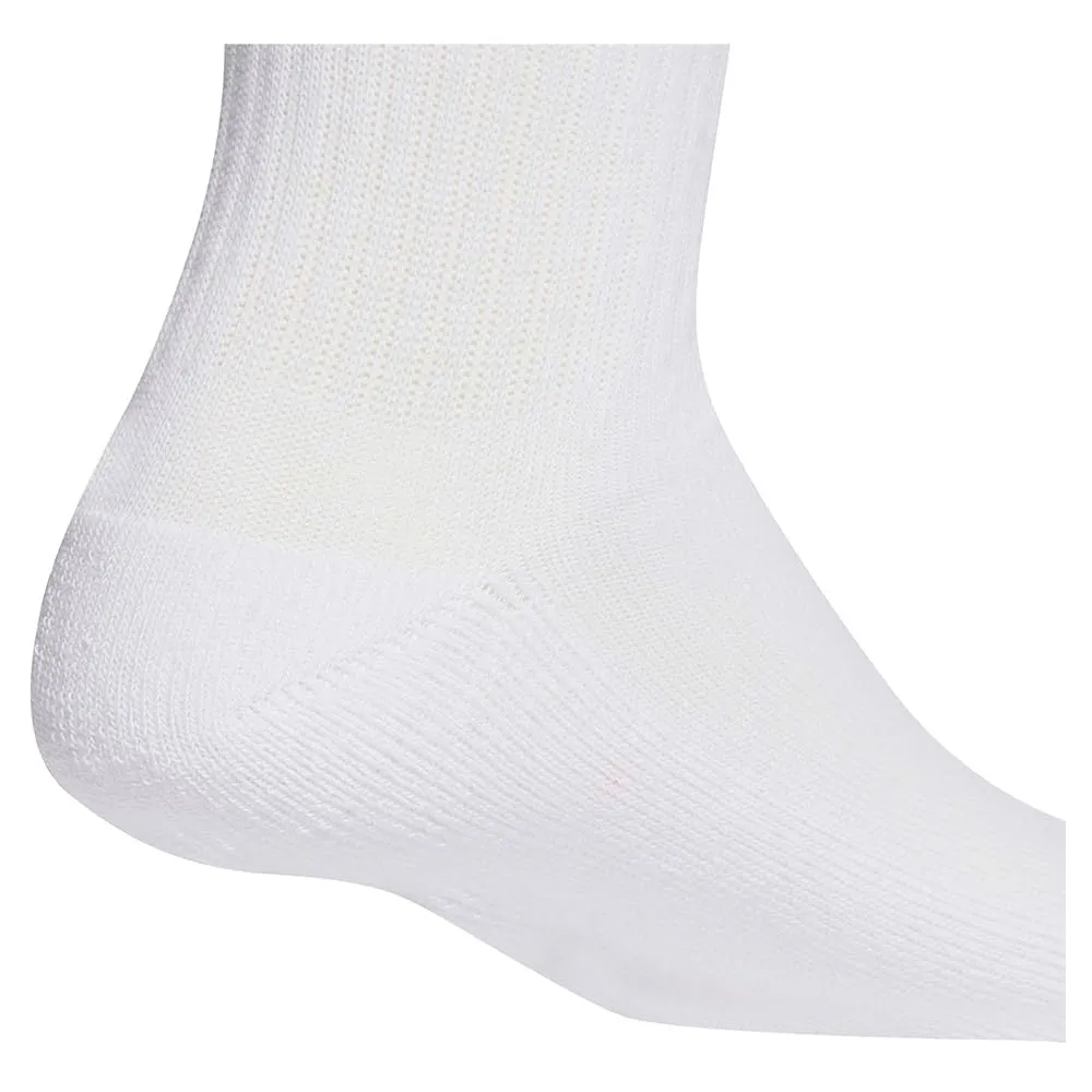 adidas Linear Crew Cushioned Socks, 3 Pairs, White/Dark Blue/Active Maroon/Olive Strata, 6-7 Years - immagine 4