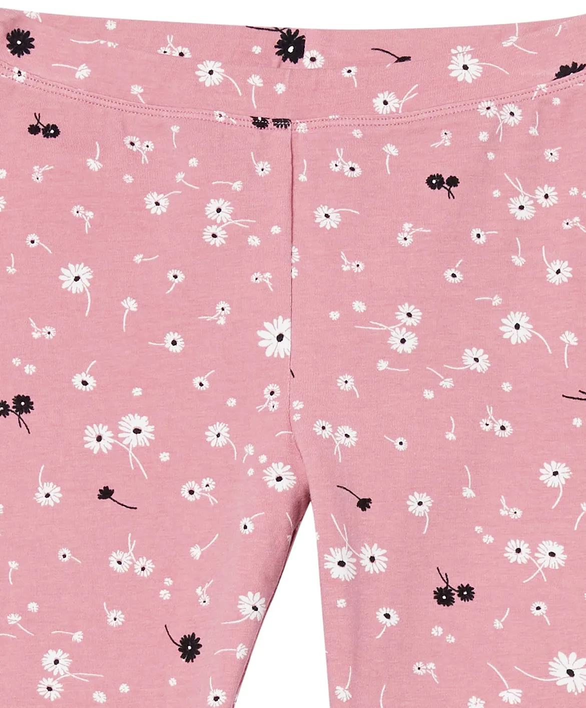 Amazon Essentials Leggings Bambine e Ragazze, Pacco da 5, Bianco Motivo Floreale Piccolo/Nero/Porpora Pois/Rosa Fiori/Verde Turchese, 8-9 anni - immagine 2