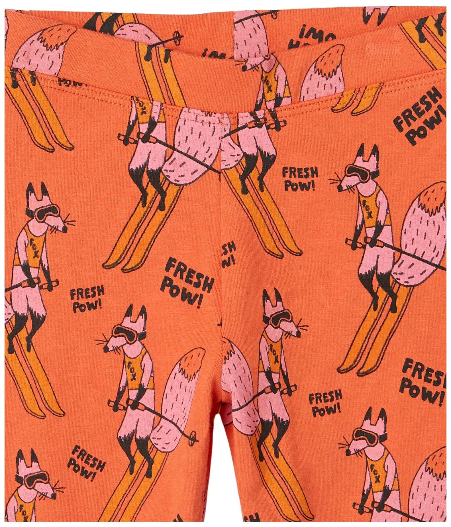 Amazon Essentials Leggings Bambine e Ragazze, Pacco da 5, Bianco Floreale/Giallo Senape/Nero/Rosa Righe/Skiing Foxes, 8-9 Anni - immagine 5