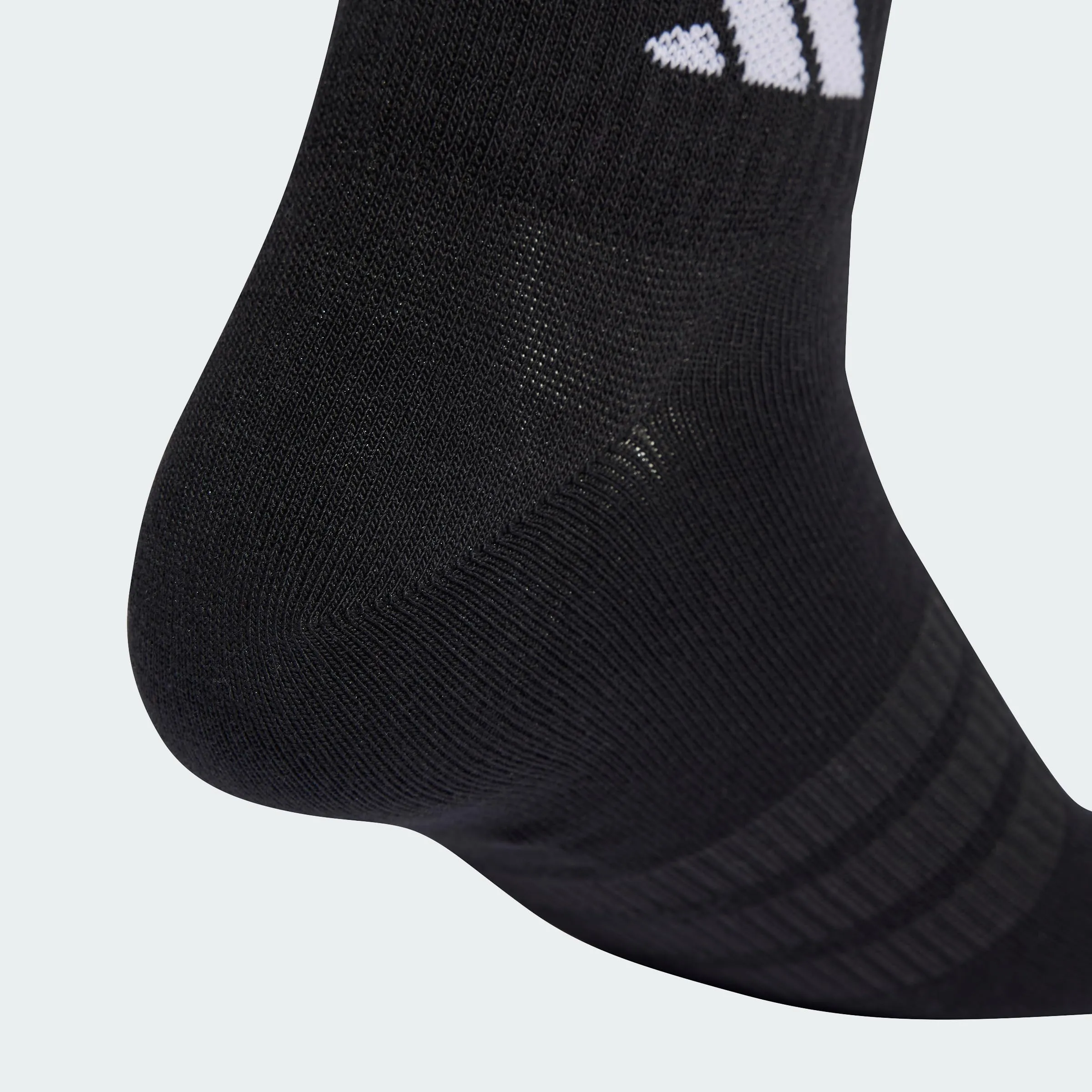 adidas Thin&Light Sportswear Ankle Socks, 3 Pair Pack, Black/Black/White, 6-7 Years - immagine 5