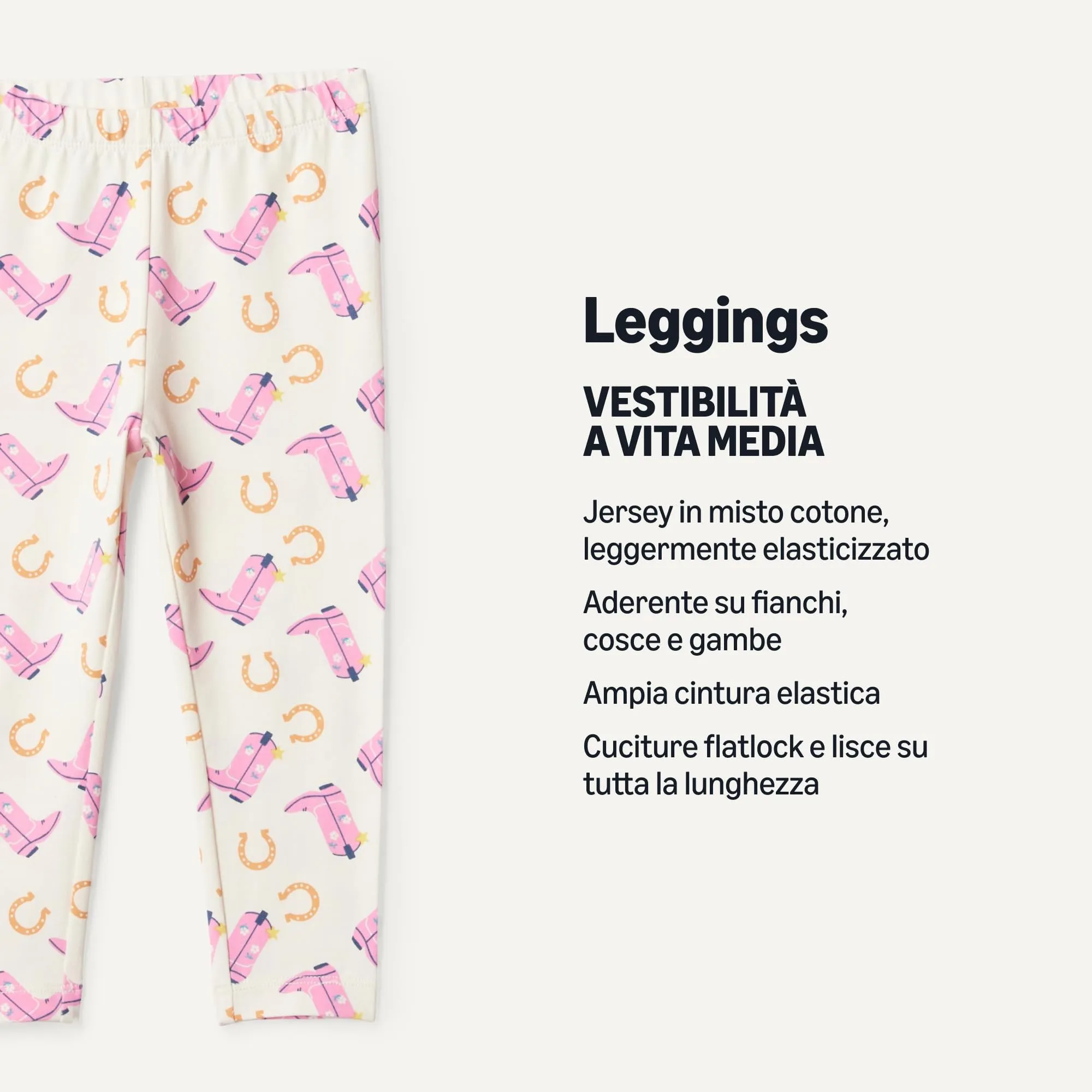Amazon Essentials Leggings da Bambina, Multicolore Leopardato e Stivali da Cowboy, 11-12 anni - immagine 2