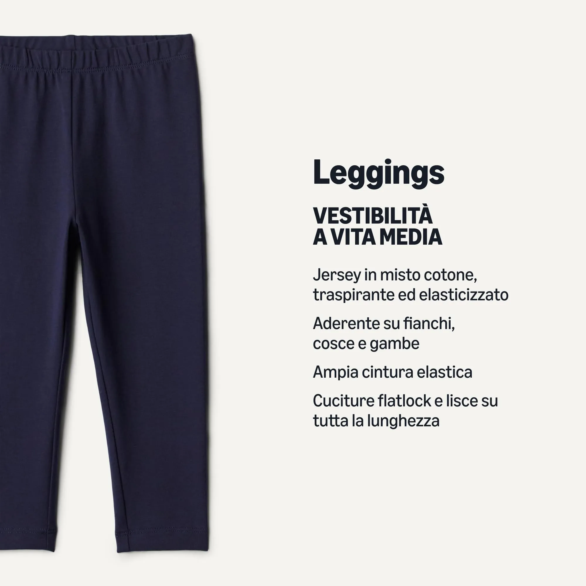 Amazon Essentials Leggings da Bambina, Confezione da 2, Blu Navy, 4 anni - immagine 2