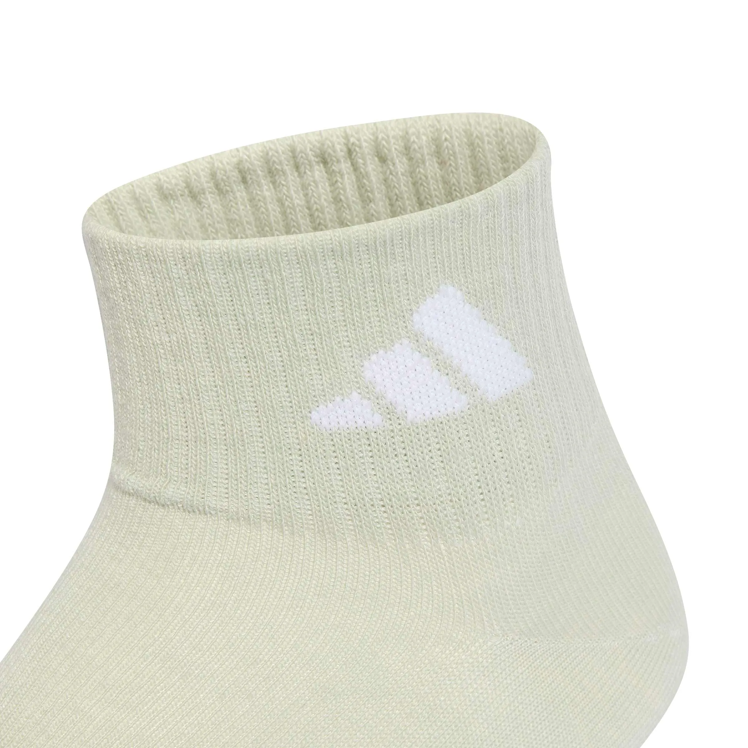 adidas Thin&Light Sportswear Ankle Socks, 3 Pair Pack, Magic Mauve/White/Halo Green/Grey Four, L - immagine 4