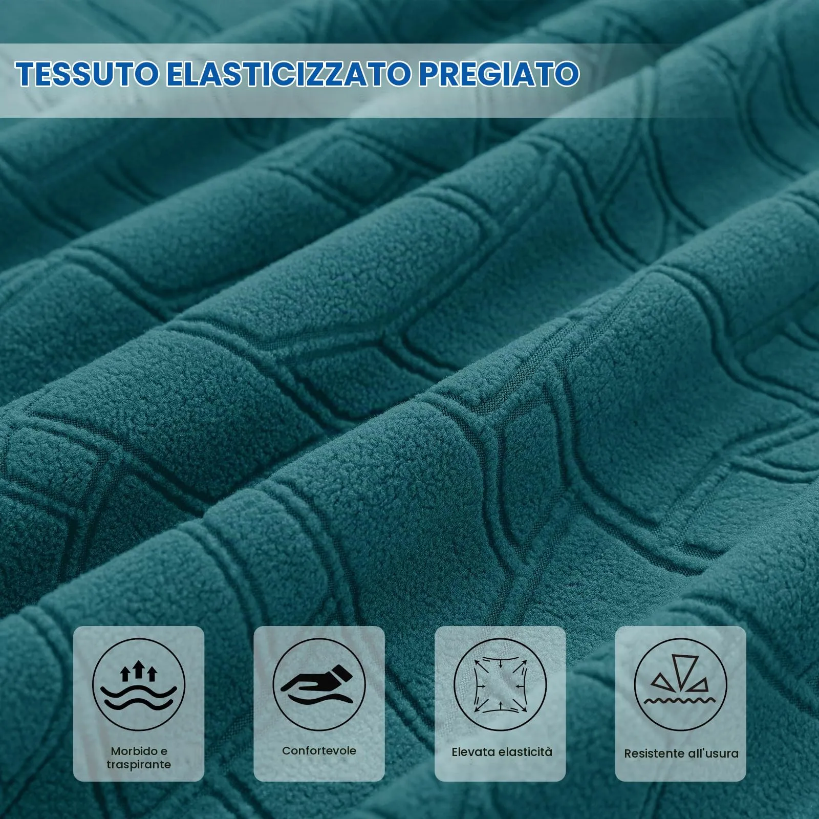 Ystyle Copri Testiera Letto Elasticizzata Lavabile e Antipolvere, 120cm, Verde Scuro - immagine 4