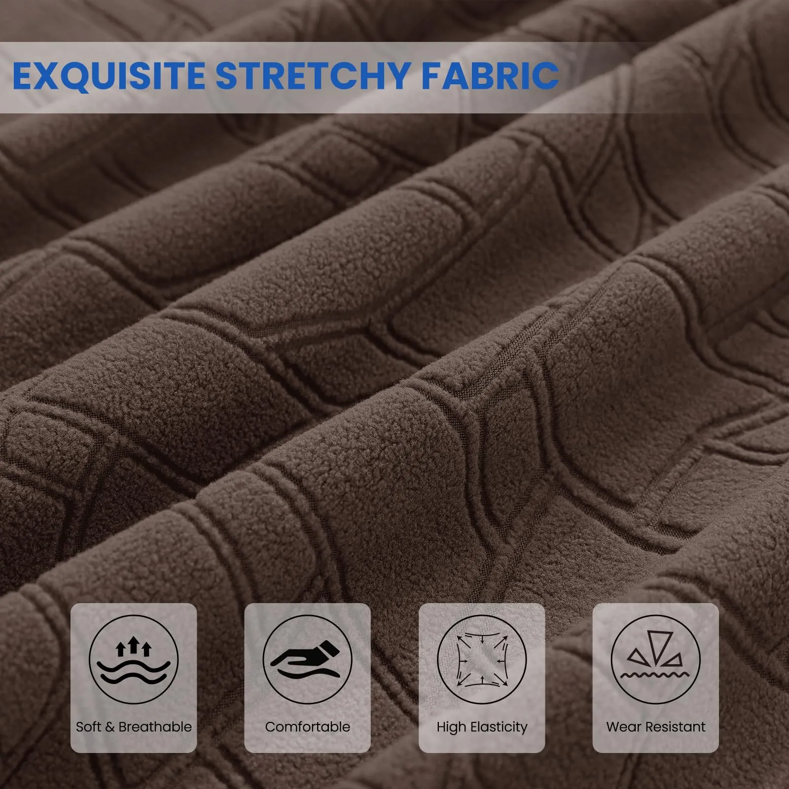Ystyle Copri Testiera Letto Elasticizzata Lavabile Universale, 90cm, Caffè Chiaro - immagine 4