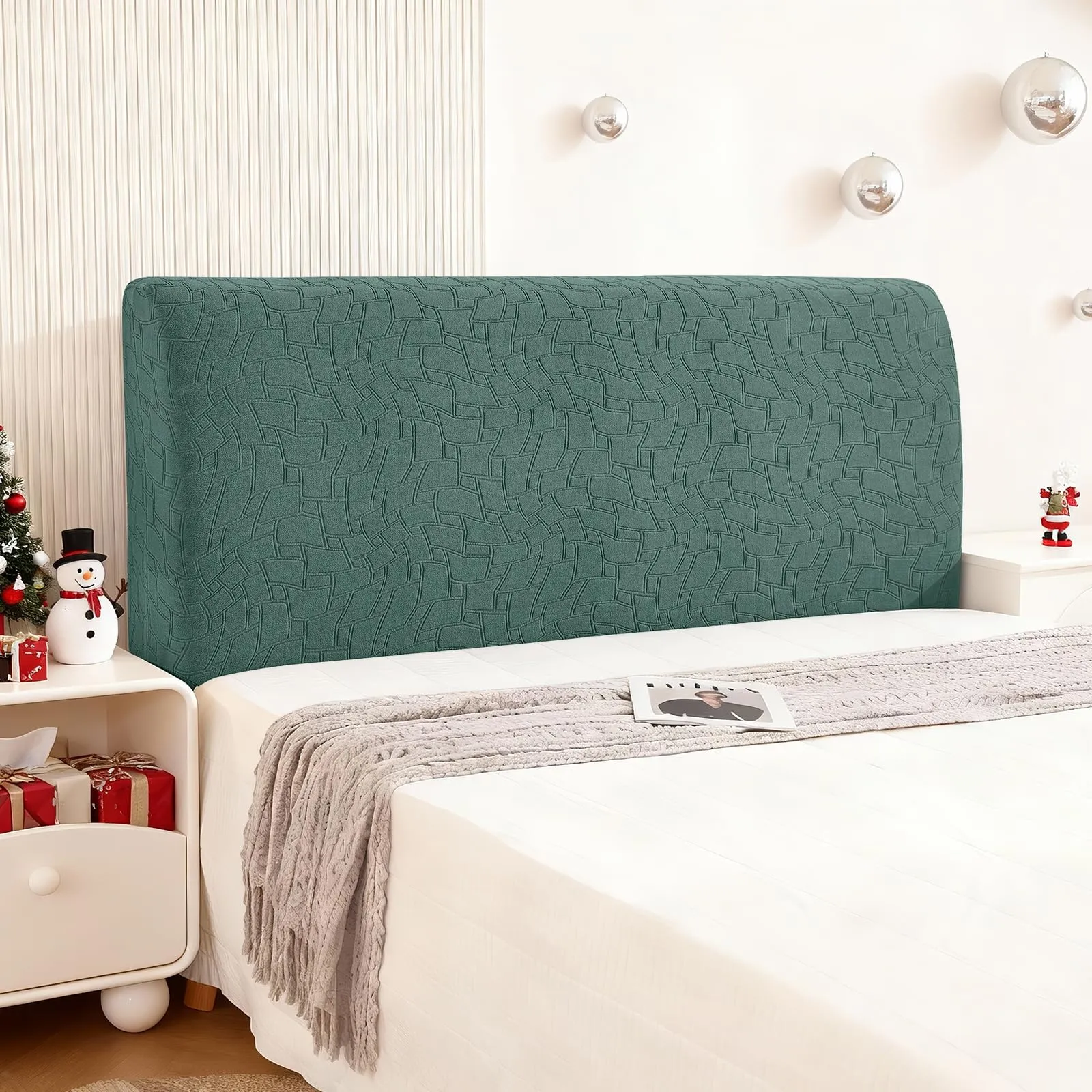 Ystyle Copri Testiera Letto Elasticizzata Universale, 90cm, Verde Arachide - immagine 1