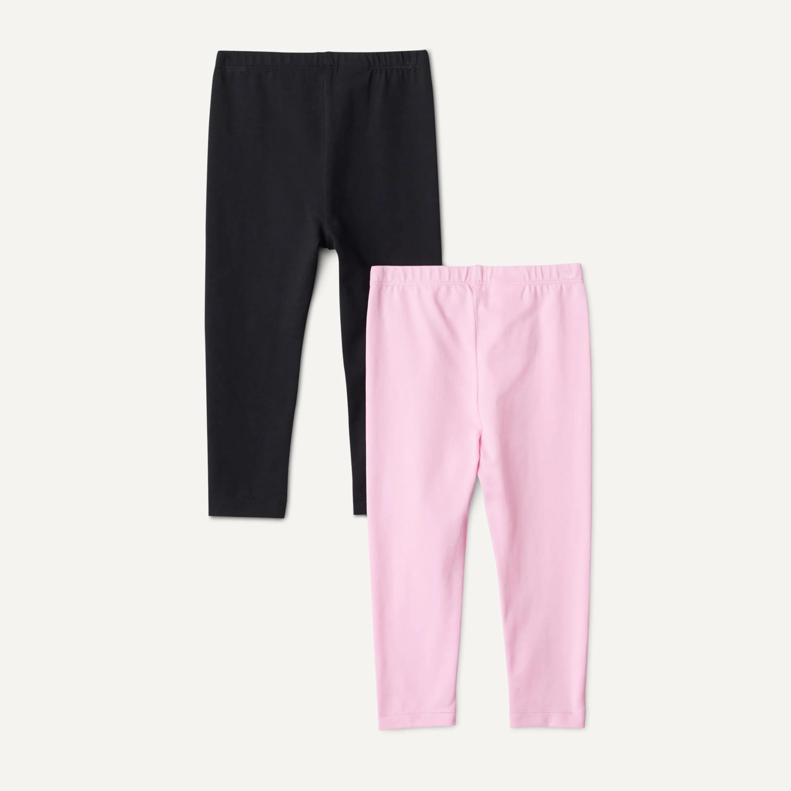 Amazon Essentials Leggings da Bambina, Confezione da 2, Nero/Rosa, 9-10 anni - immagine 3