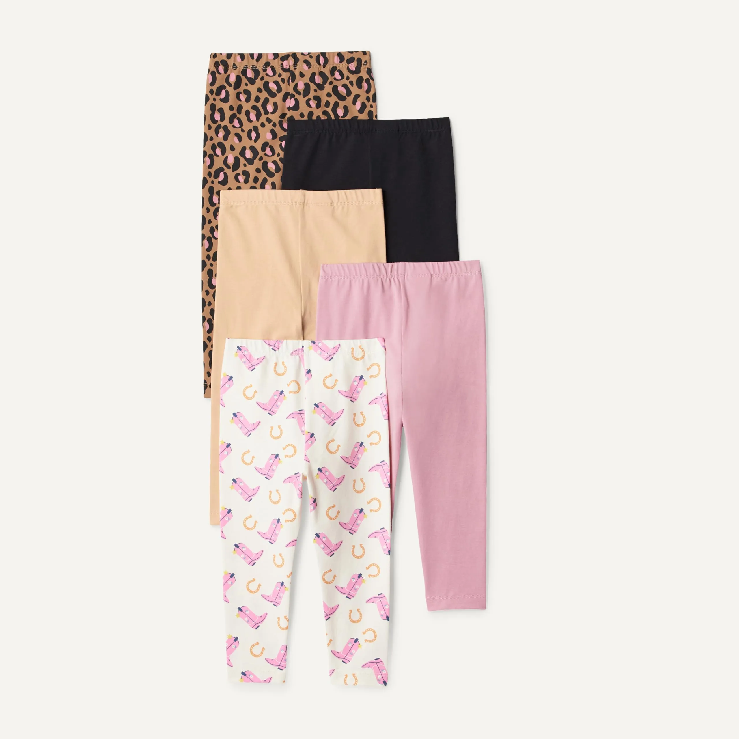 Amazon Essentials Leggings da Bambina, Multicolore Leopardato Stivali da Cowboy, 2 anni - immagine 3