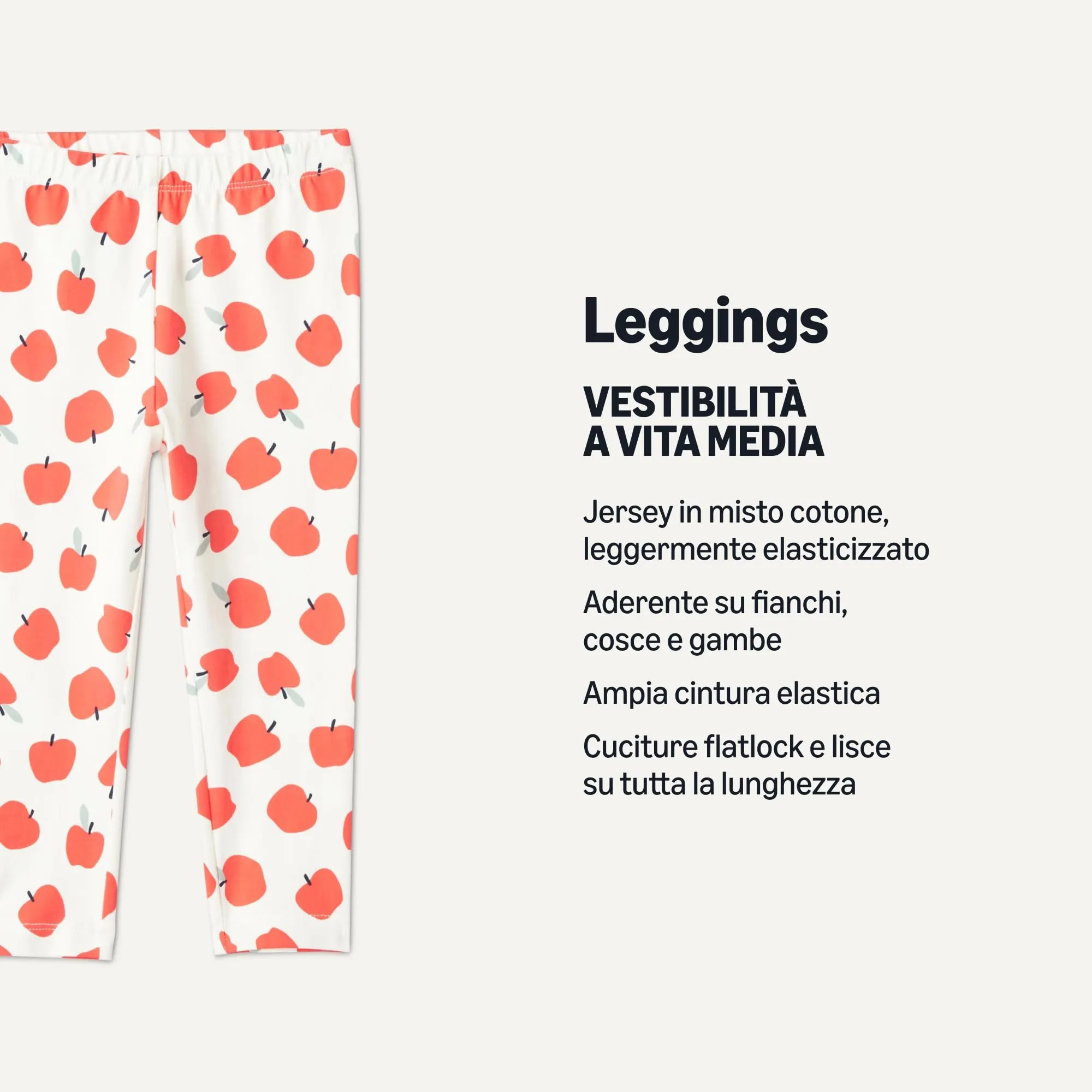 Amazon Essentials Leggings da Bambina, Rosso Arancione/Grigio Mela, 4 anni - immagine 2