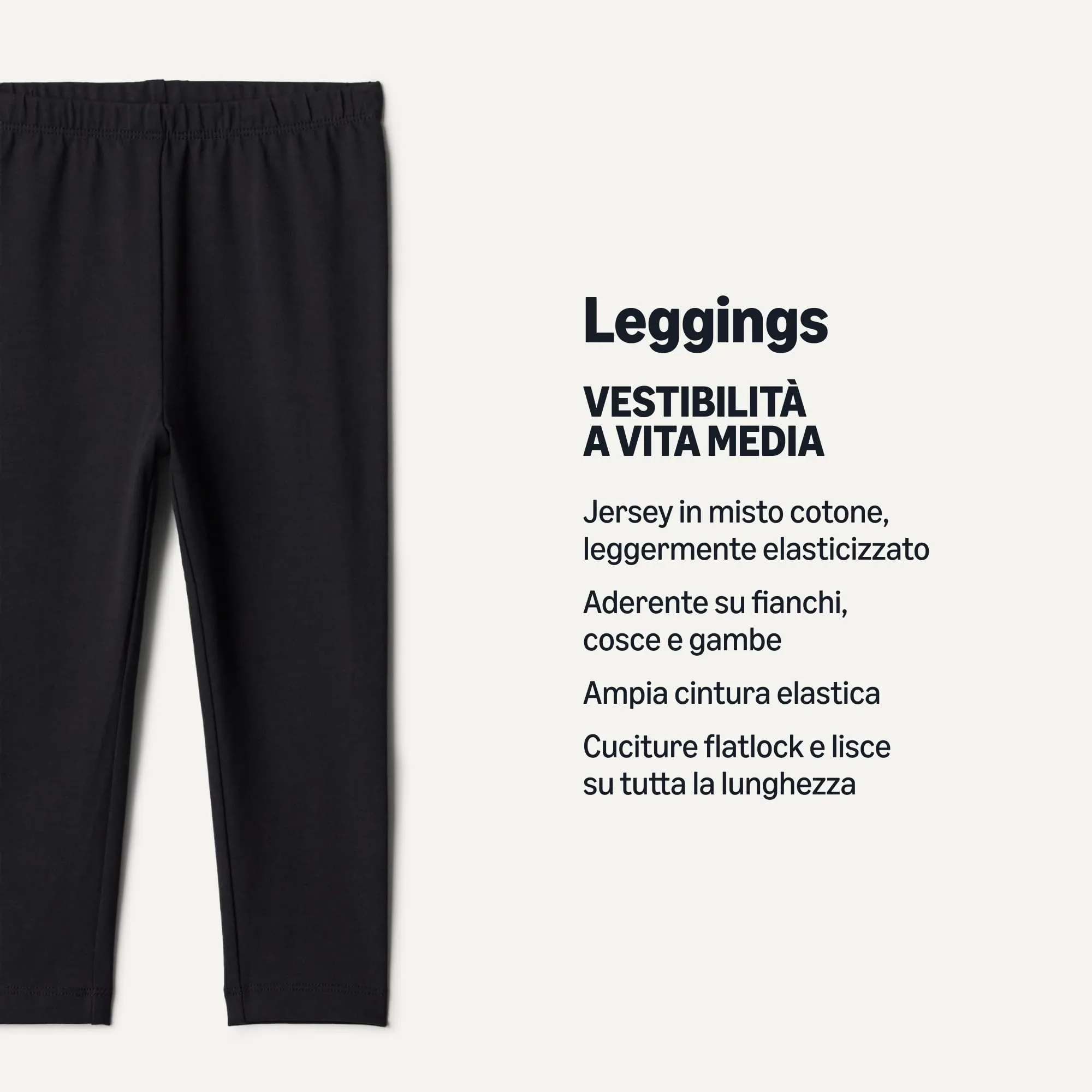 Amazon Essentials Leggings da Bambina, Confezione da 2, Nero, 3 anni - immagine 2