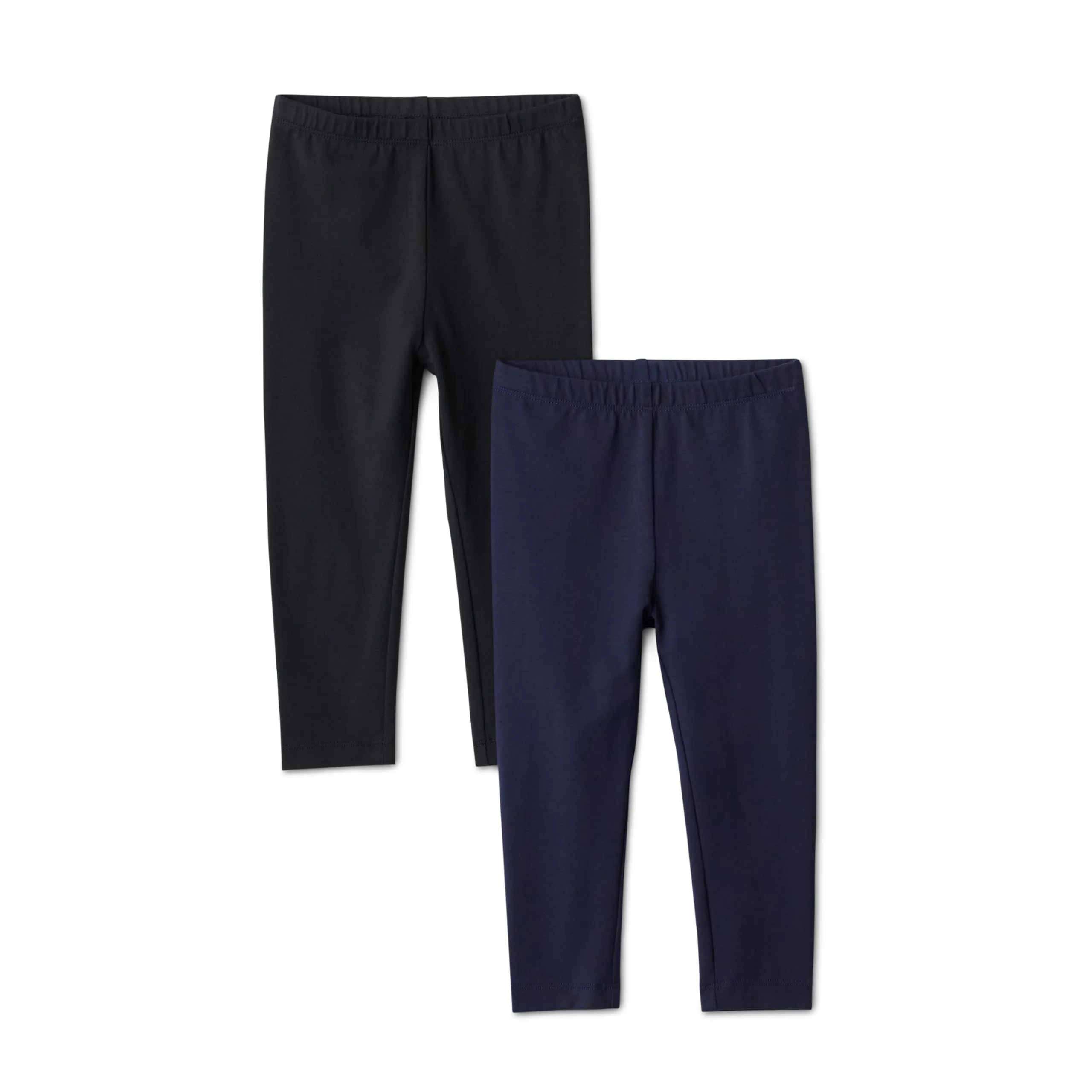 Amazon Essentials Leggings da Bambina, Confezione da 2, Nero/Blu Navy, 4 anni - immagine 1