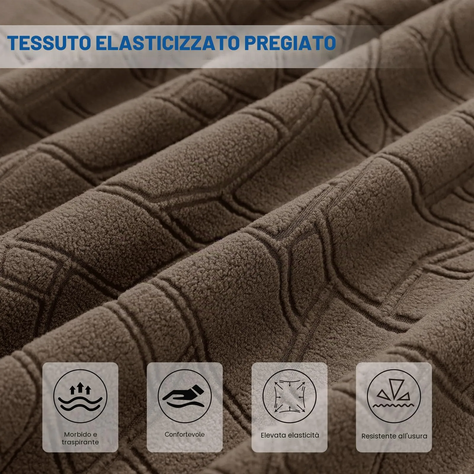 Ystyle Copri Testiera Letto Elasticizzata, Universale, 90cm, Marrone - immagine 4
