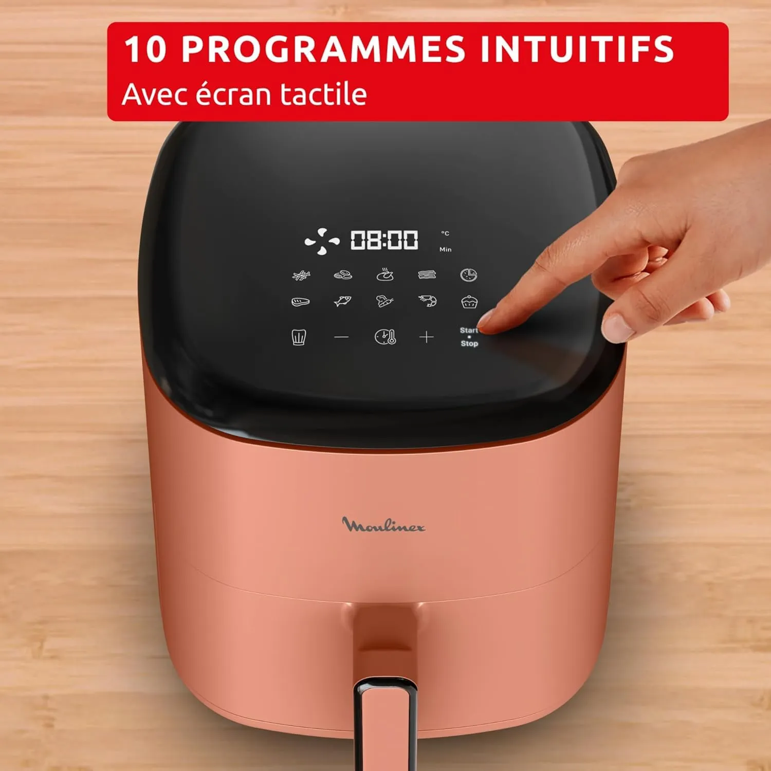 Moulinex Easy Fry Pop Air Fryer 5L Terracotta EZ245TF0 - immagine 7