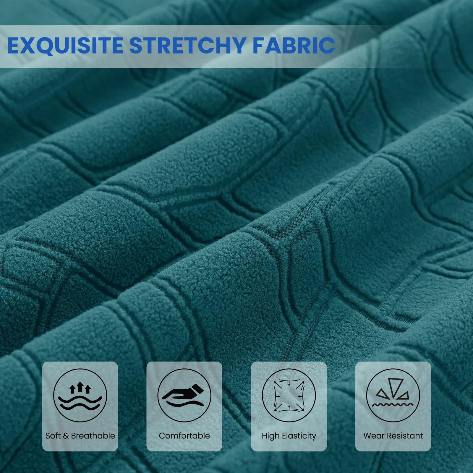 Ystyle Copri Testiera Letto Elasticizzato, Universale, Lavabile, 200cm, Verde Scuro - immagine 4