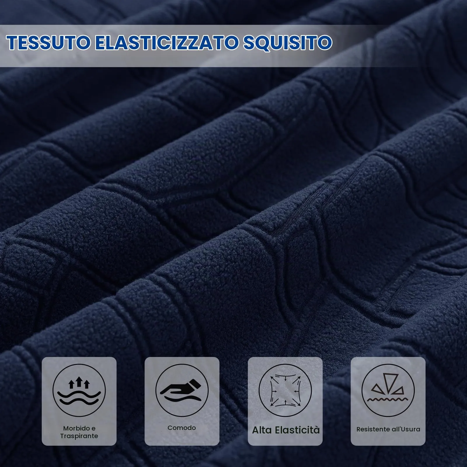 Ystyle Copri Testiera Letto Elasticizzata Lavabile e Antipolvere, 120cm, Blu Navy - immagine 4