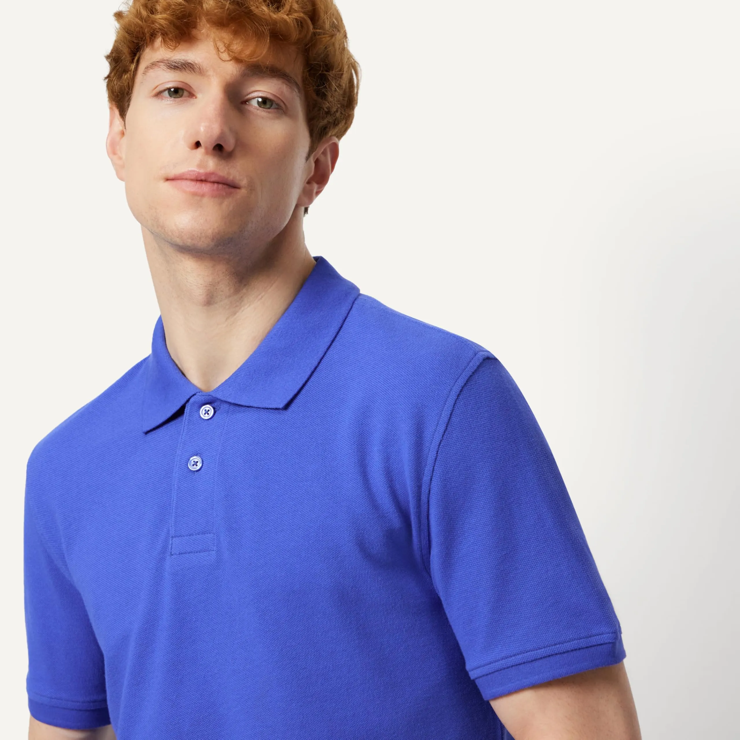 Amazon Essentials Polo in Piqué di Cotone Slim Uomo, Blu, XL - immagine 3