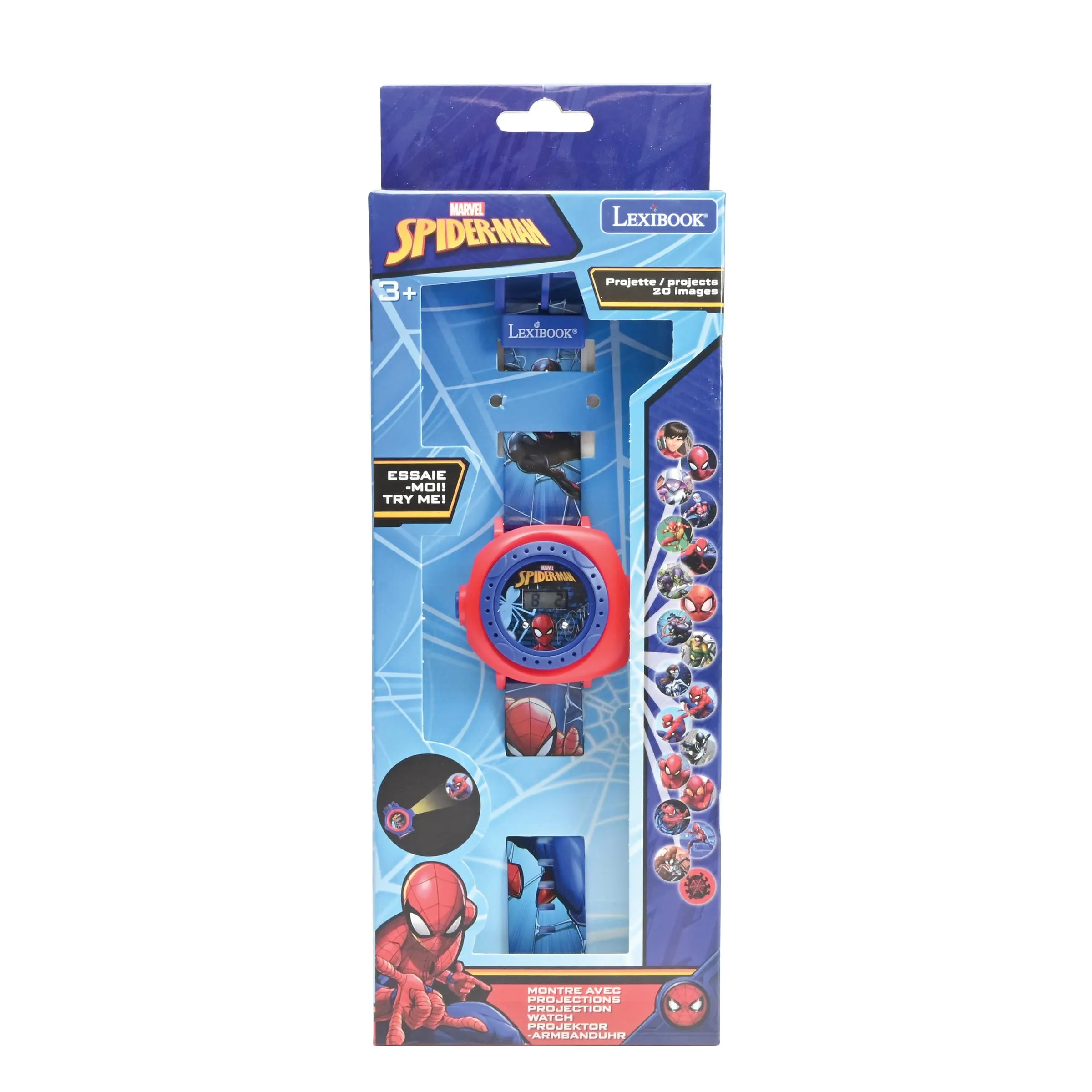 Lexibook Spider-Man Orologio a Proiezione con Schermo Digitale - DMW050SPLXB - immagine 5