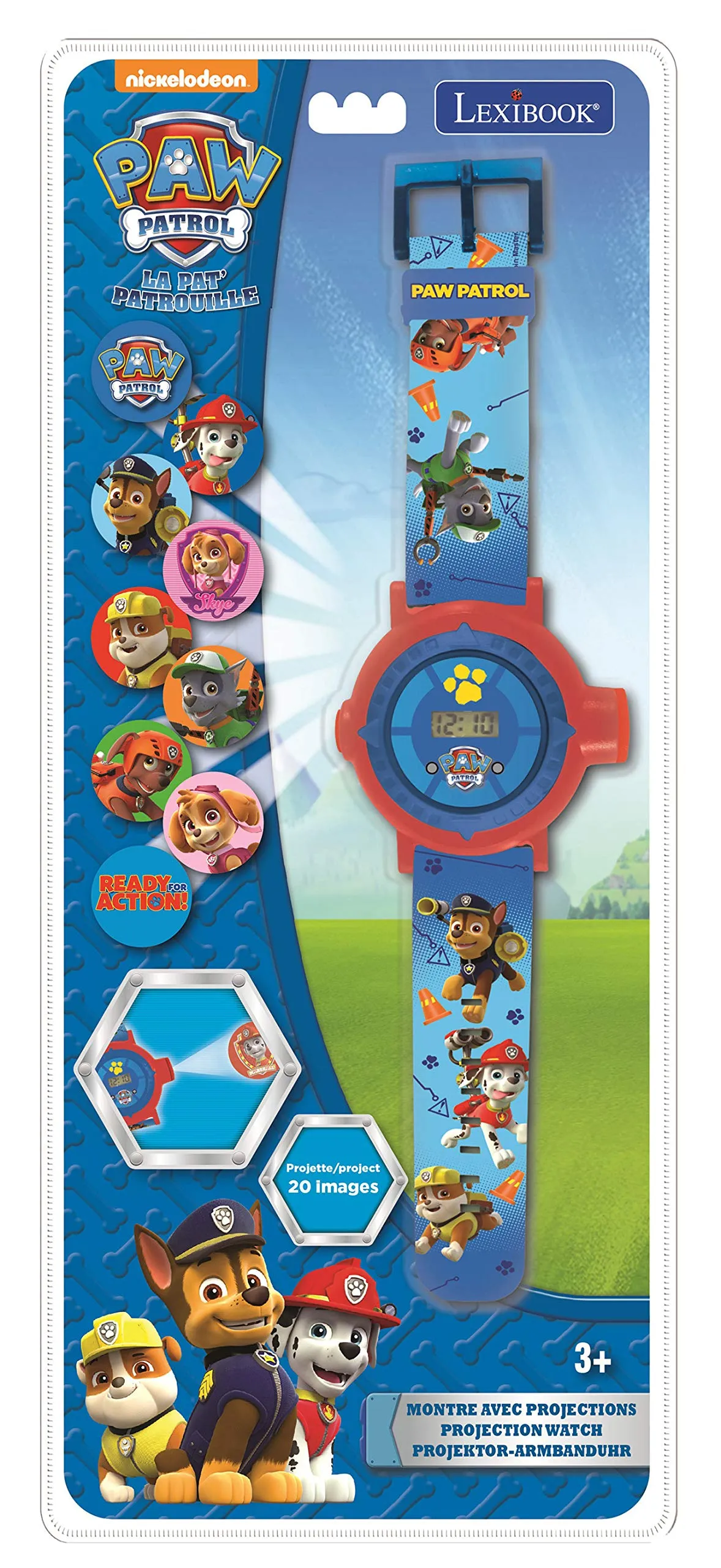 Lexibook Paw Patrol La Squadra dei Cuccioli Orologio con Proiezione Digitale DMW050PALXB - immagine 6