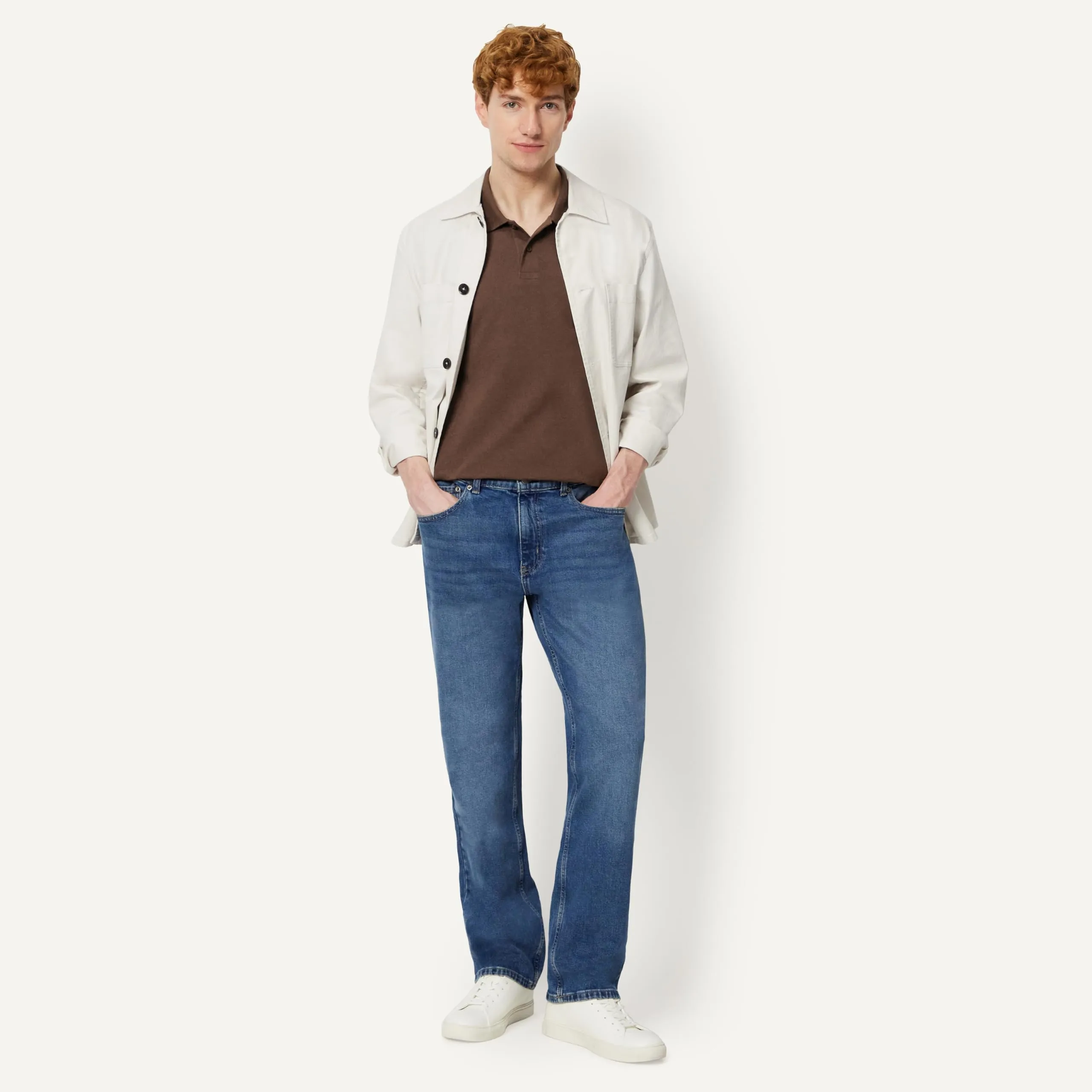Amazon Essentials Polo in Piqué di Cotone Slim Uomo, Ricca Nocciola, M - immagine 5