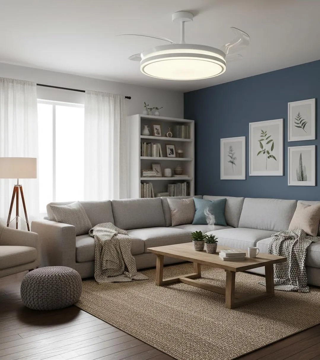 Bel Air Home Ventilatore da Soffitto Atenas, Bianco - immagine 8