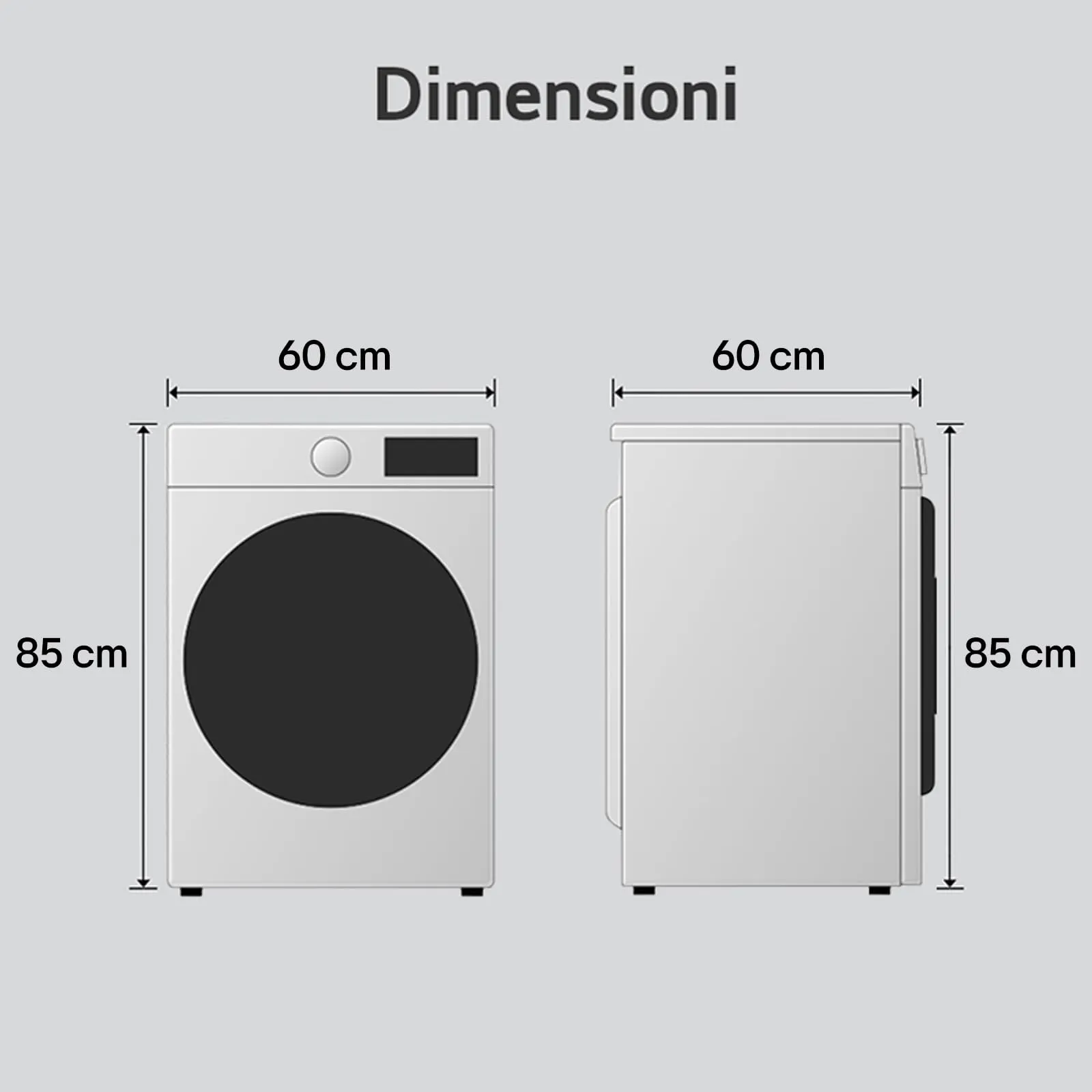 LG RNA1008NWK Asciugatrice Pompa di Calore 8 kg Classe D Bianco - immagine 4