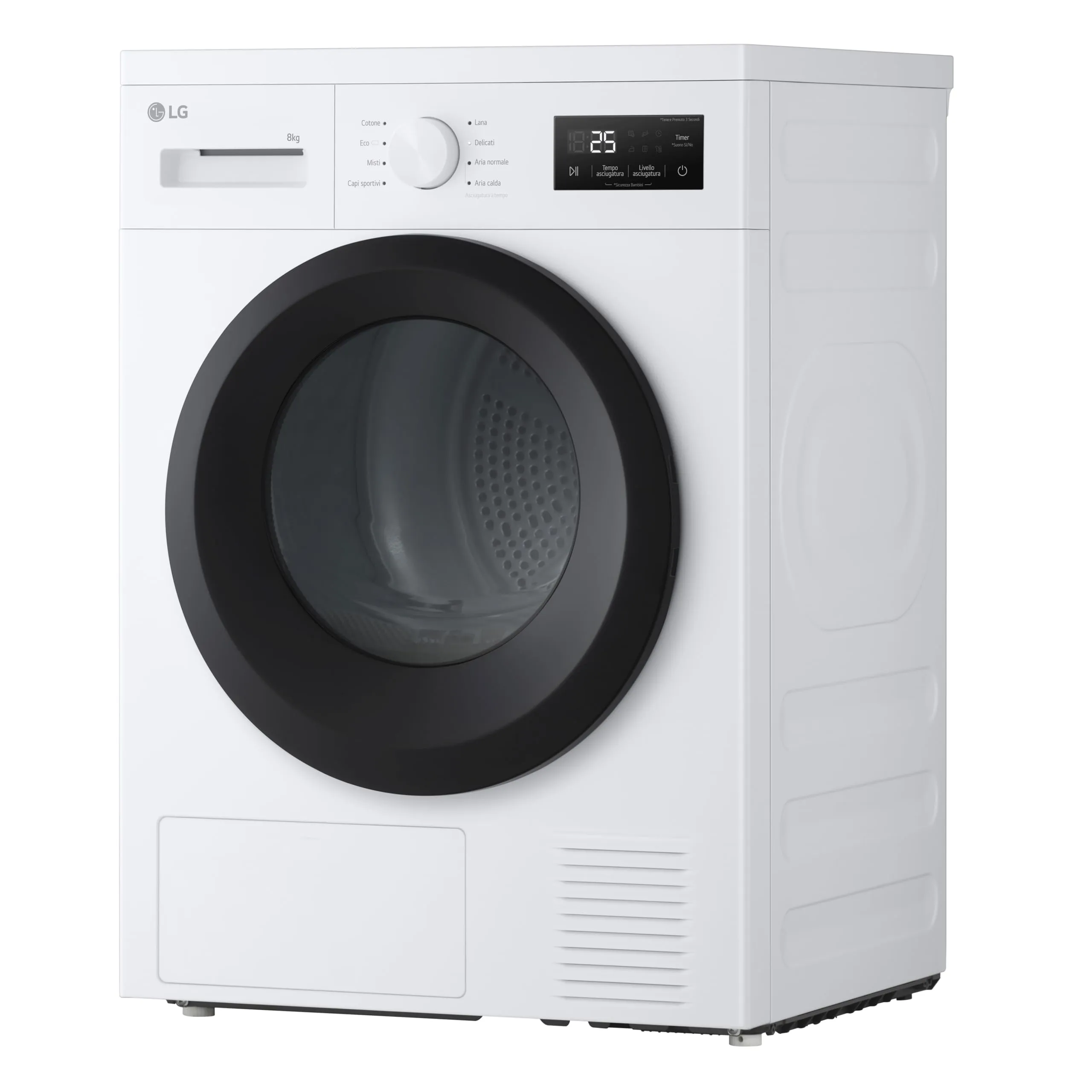 LG RNA1008NWK Asciugatrice Pompa di Calore 8 kg Classe D Bianco - immagine 13