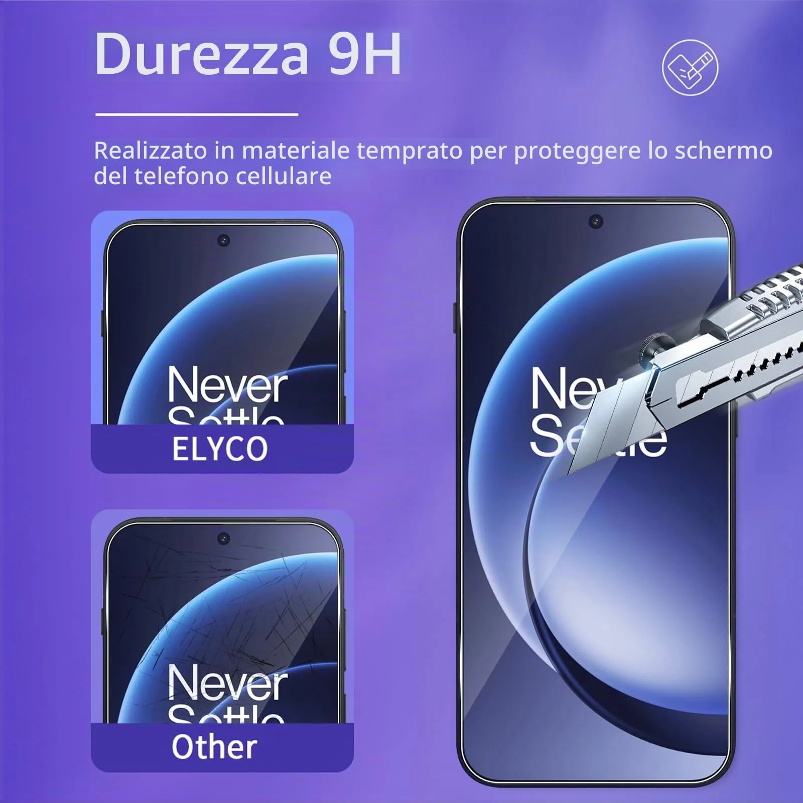 ELYCO Vetro Temperato per OnePlus 15 5G, 3+3 Pezzi - immagine 3