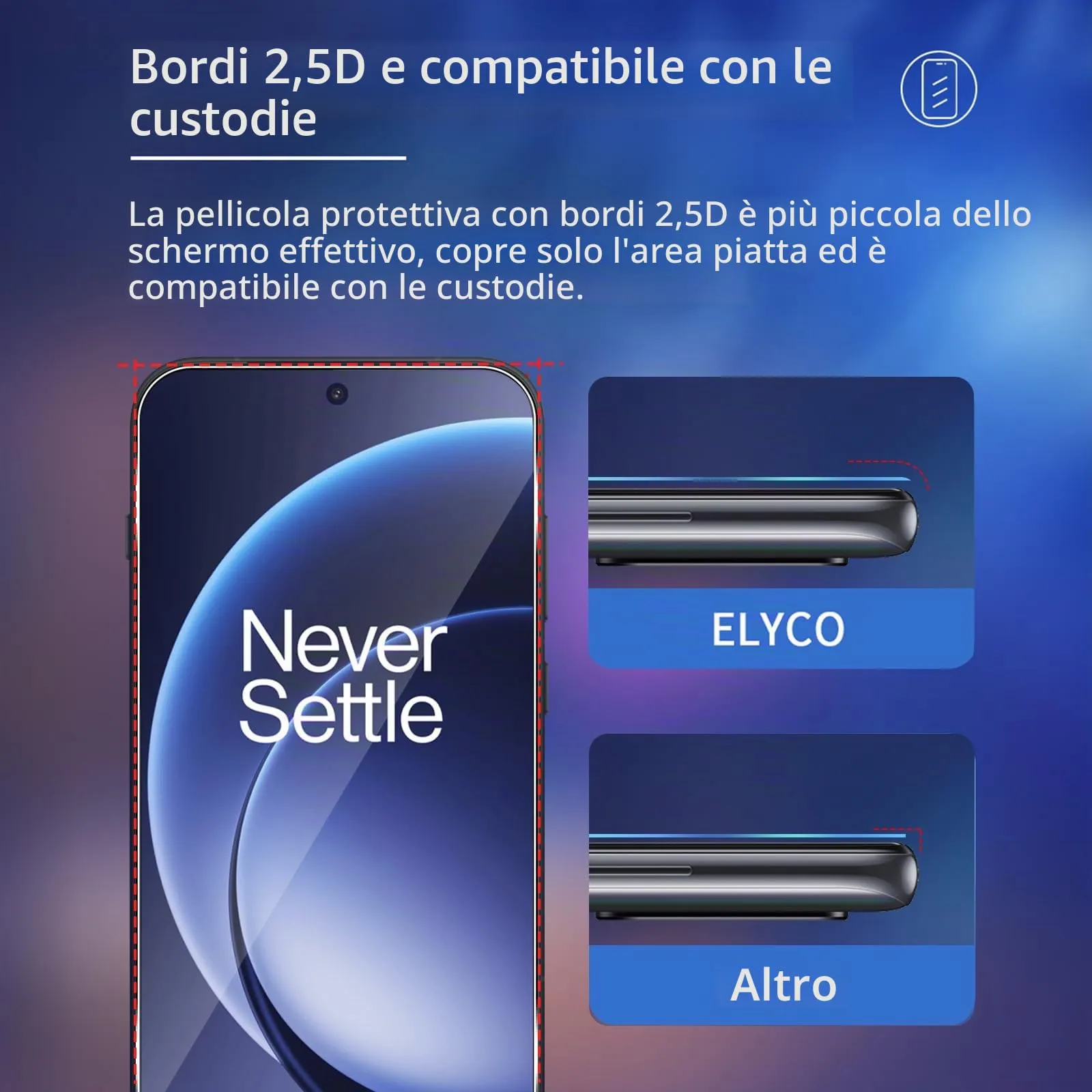 ELYCO Vetro Temperato per OnePlus 15 5G, 3+3 Pezzi - immagine 5