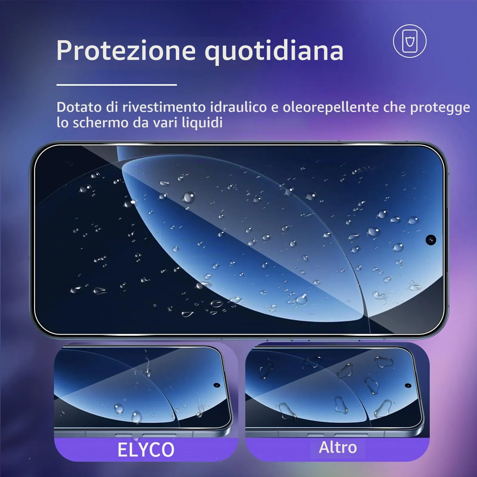 ELYCO Vetro Temperato per Realme GT 8 Pro, 2+2 Pezzi - immagine 2