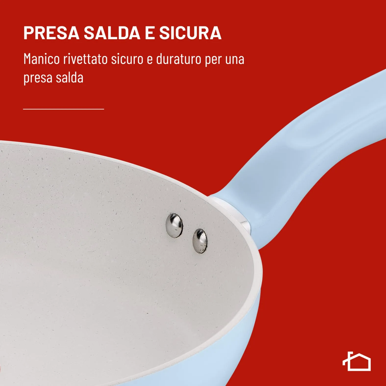 Lagostina Brezza Padella Antiaderente Mineralia 28 cm con Thermo-Signal, Compatibile con Induzione - immagine 8