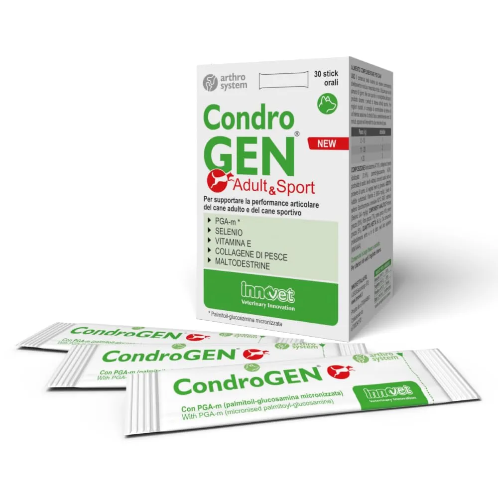 Innovet Condrogen Adult & Sport per cani, 30 bustine stick - immagine 1